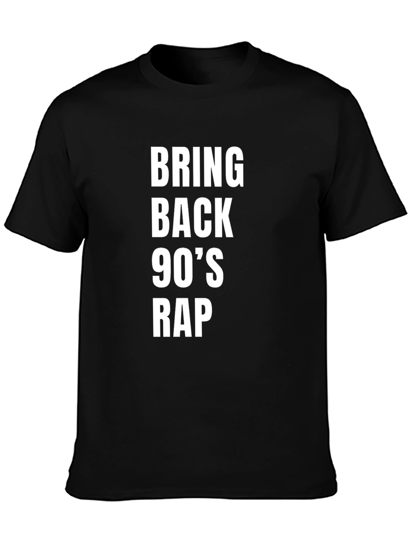 Bring Back 90s Rap Black T-Shirt