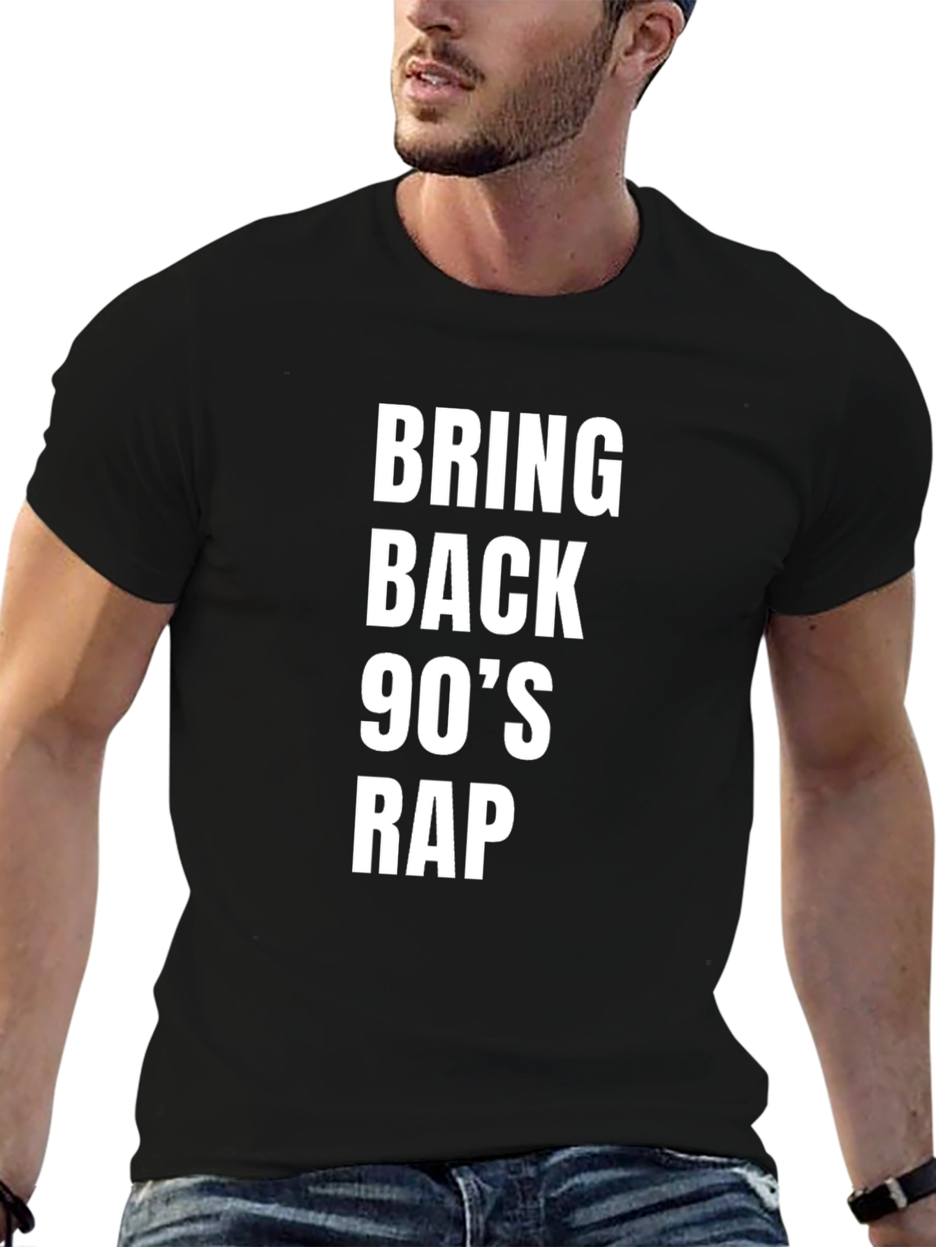 Bring Back 90s Rap Black T-Shirt