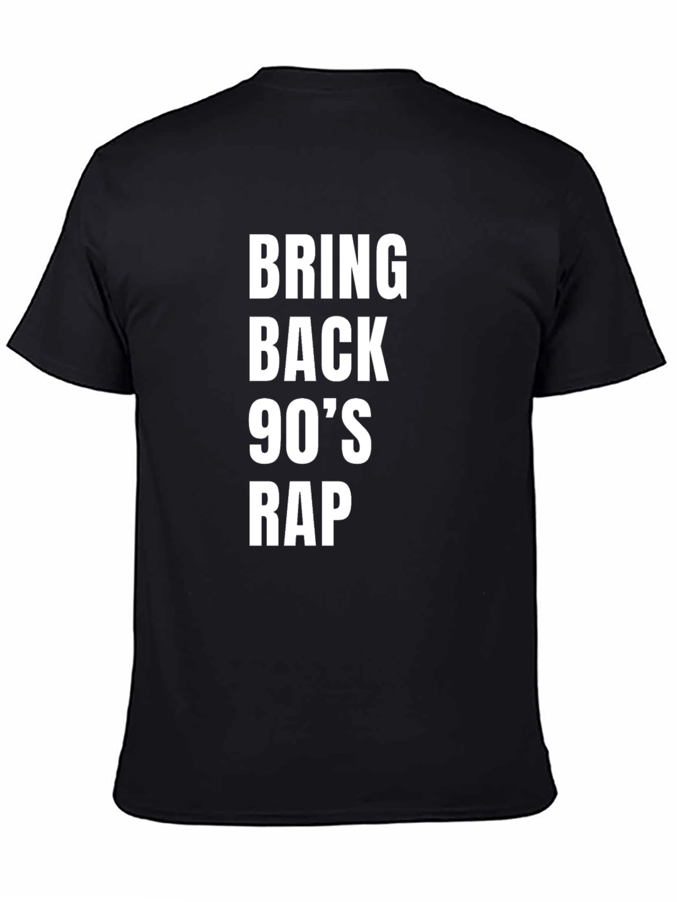 Bring Back 90s Rap Black T-Shirt