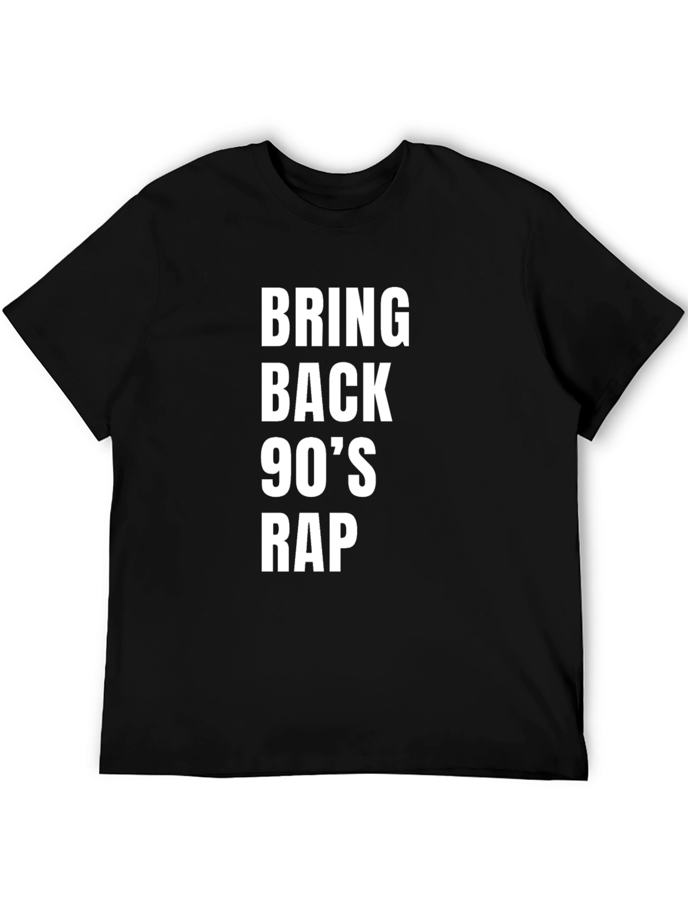 Bring Back 90s Rap Black T-Shirt