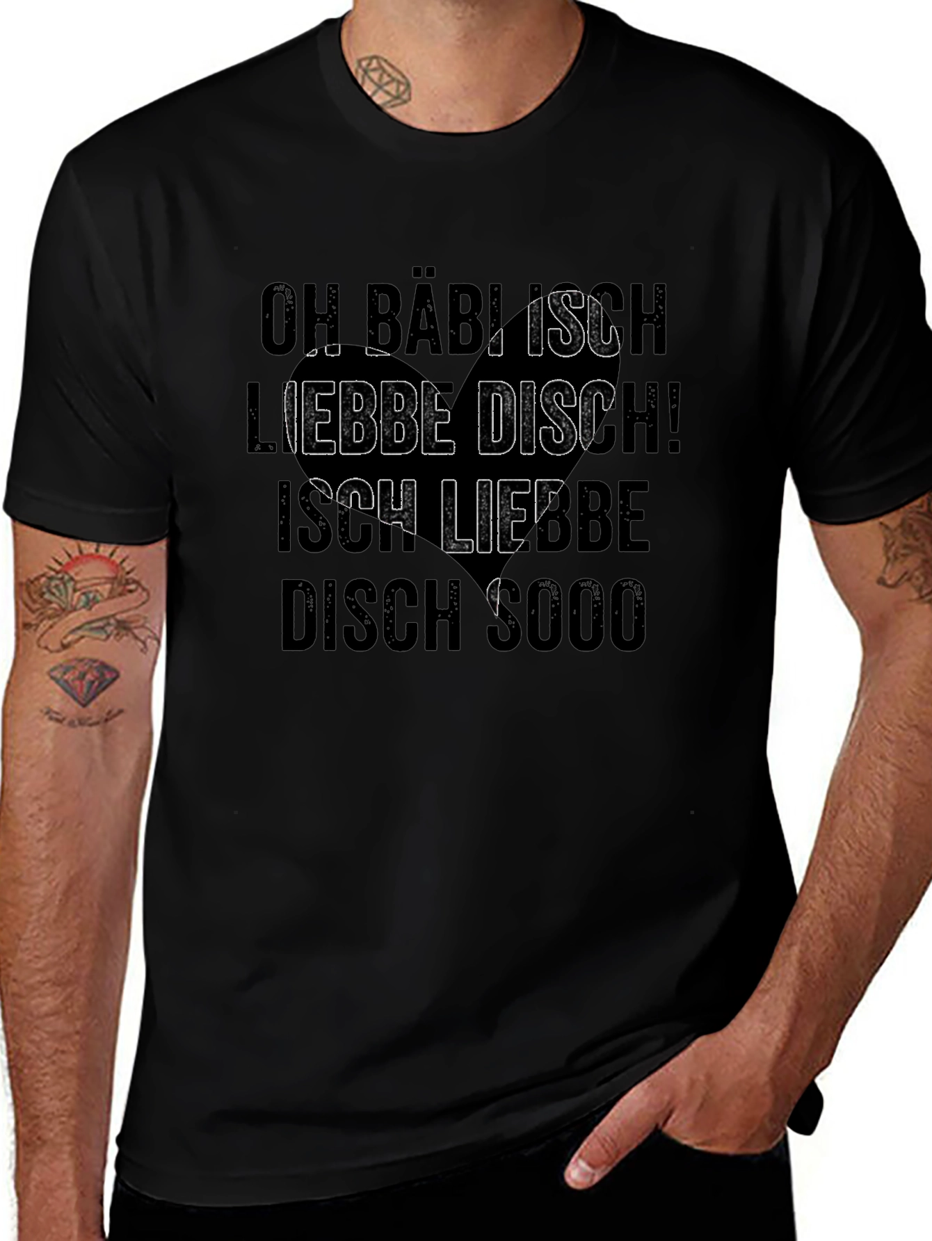 Funny German Love T-Shirt - Ich Liebe Disch