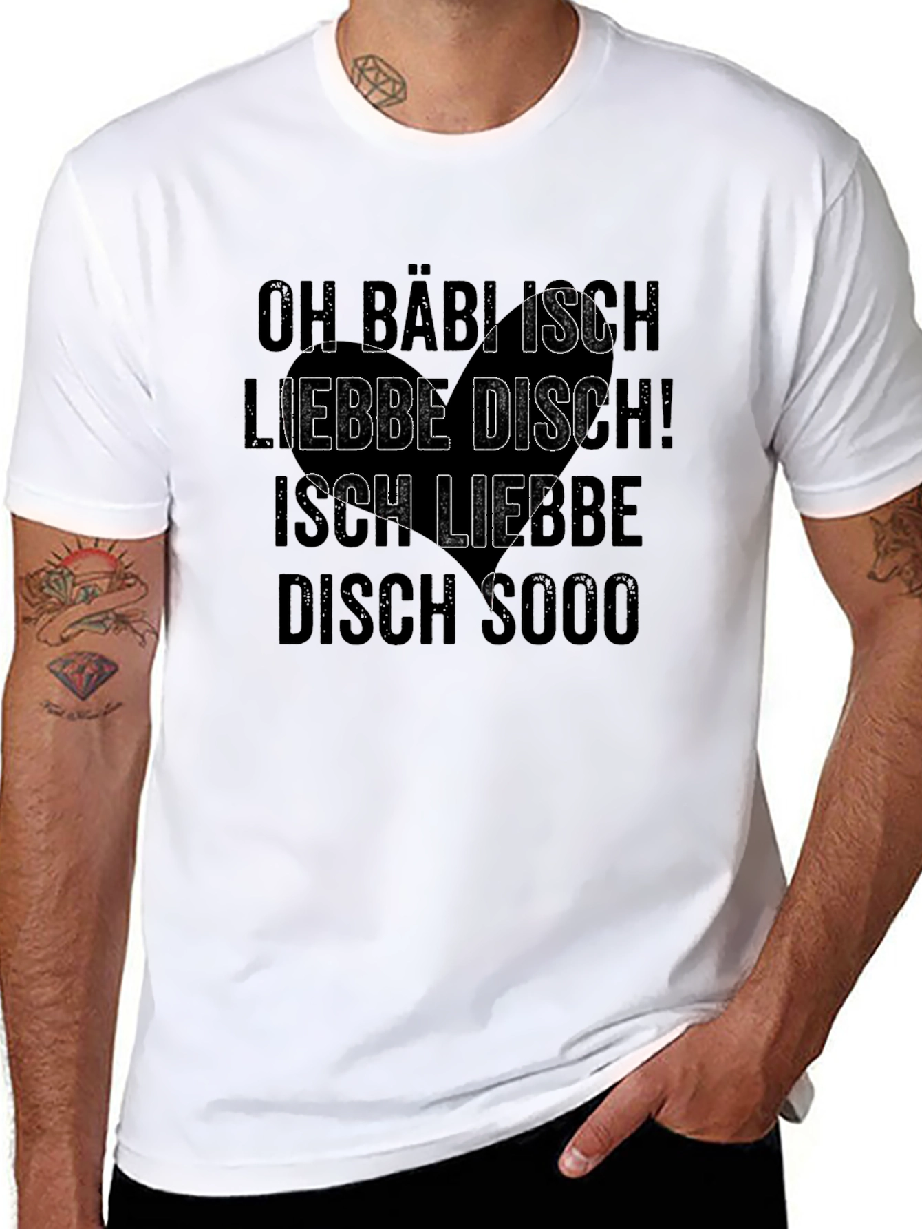 Funny German Love T-Shirt - Ich Liebe Disch