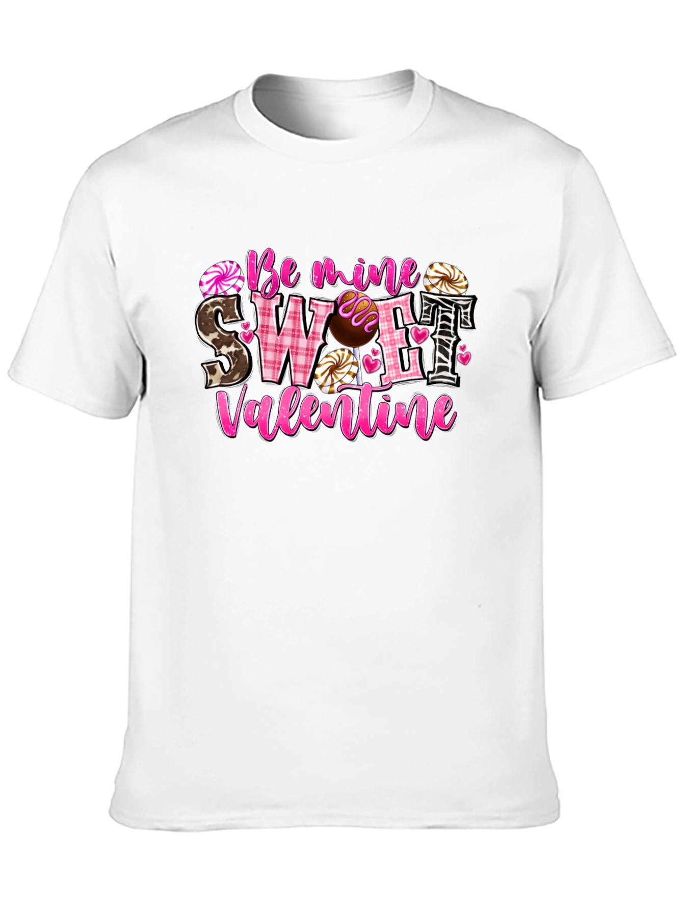 Sweet Valentine Graphic Tee - Love & Candy Design