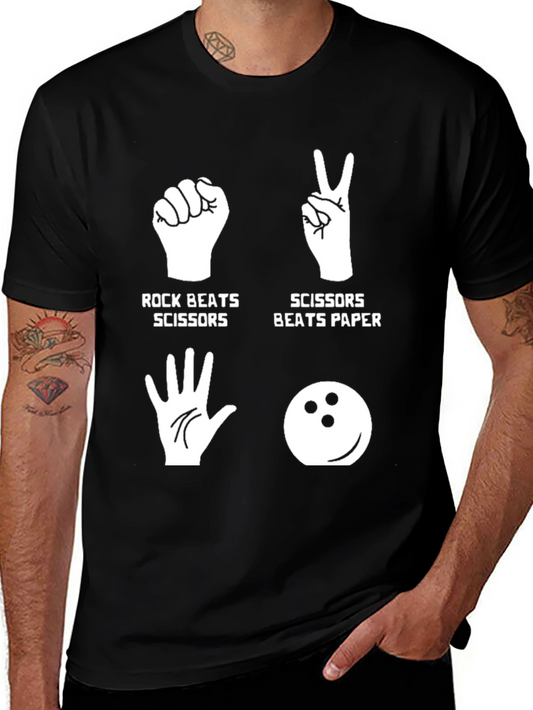 Rock Paper Scissors Bowling T-Shirt