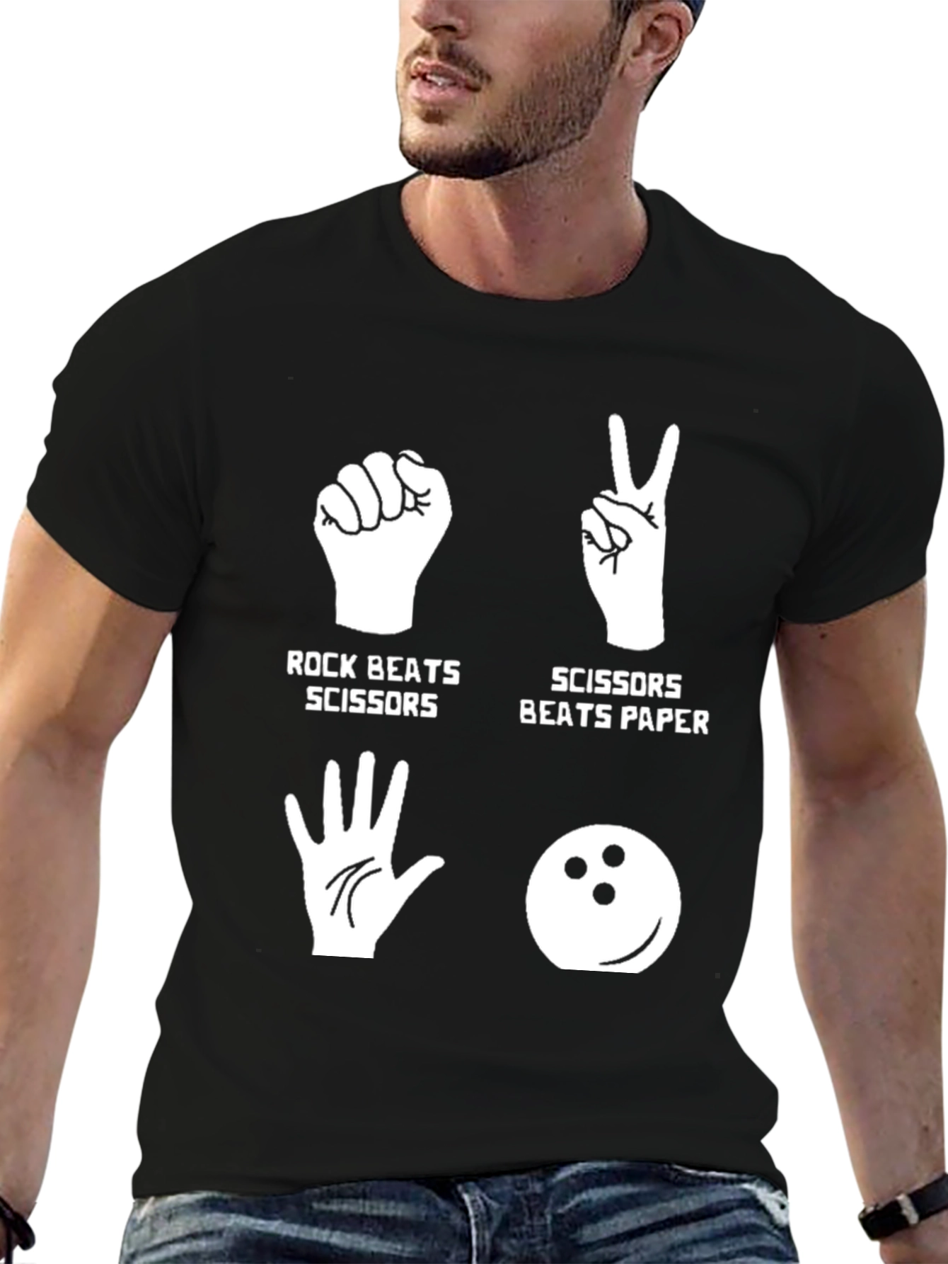Rock Paper Scissors Bowling T-Shirt