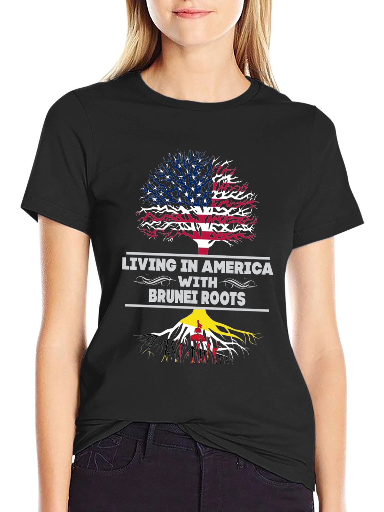 America Brunei Roots Graphic T-Shirt