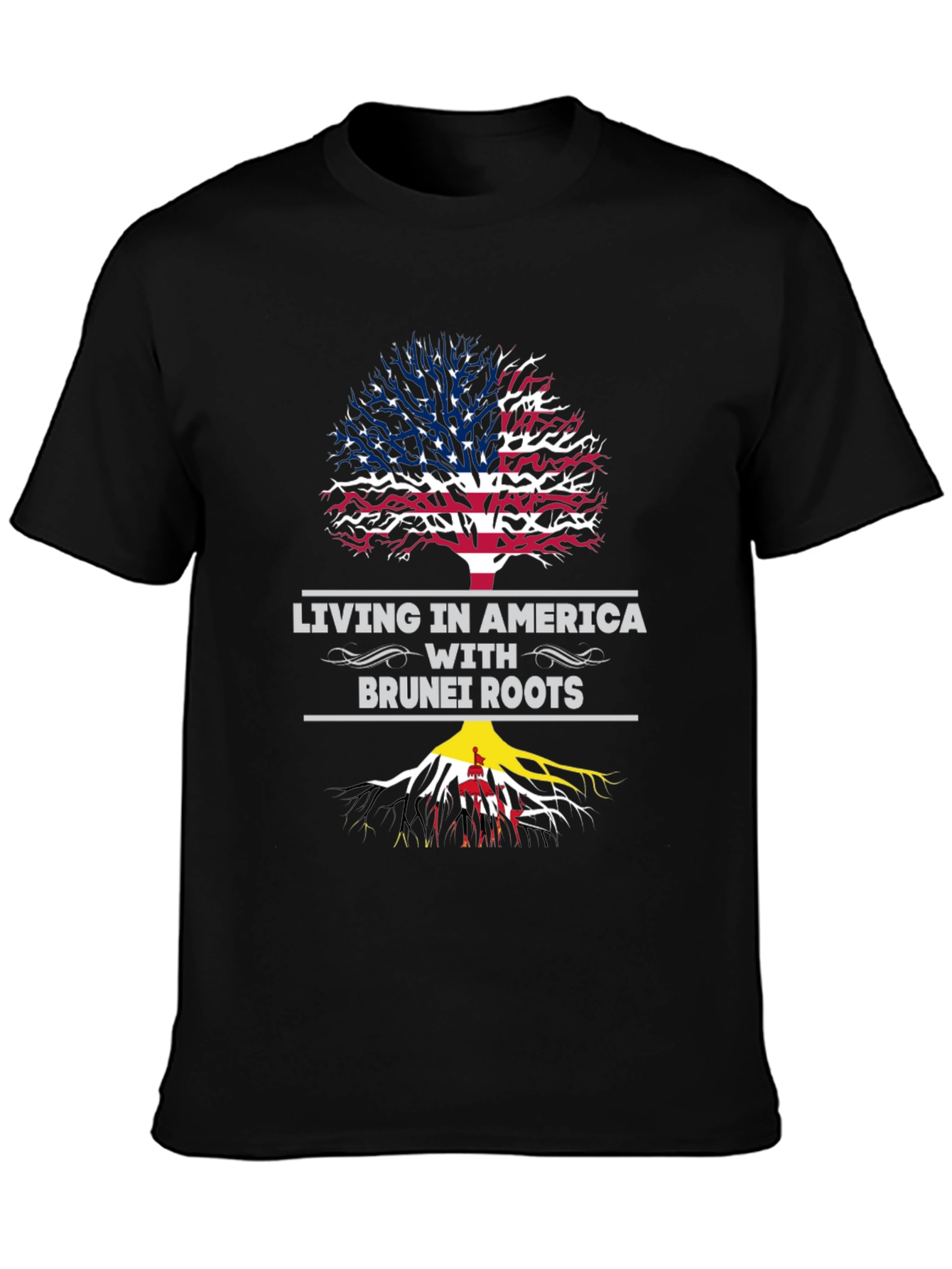 America Brunei Roots Graphic T-Shirt