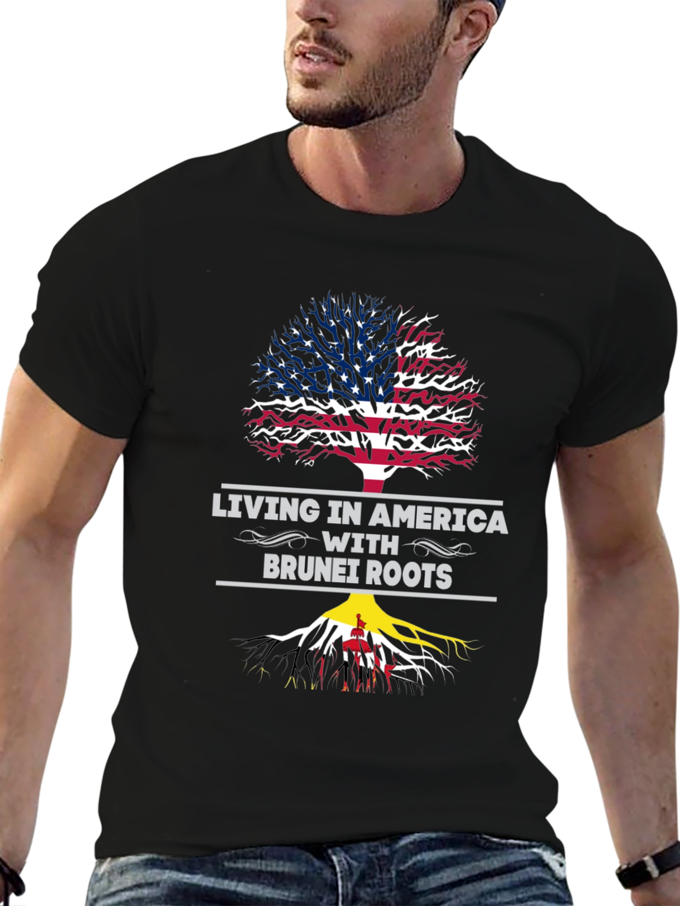 America Brunei Roots Graphic T-Shirt