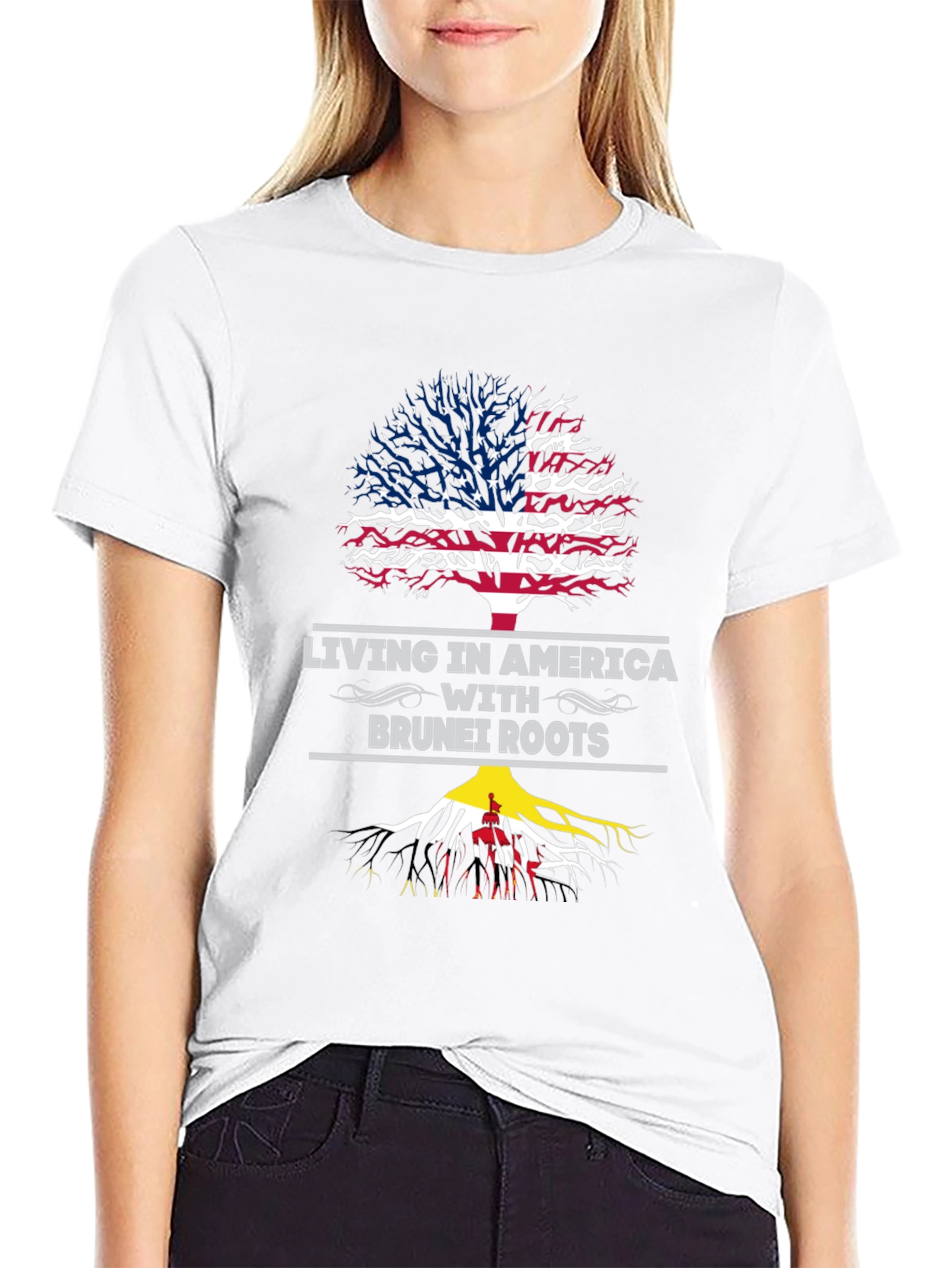 America Brunei Roots Graphic T-Shirt