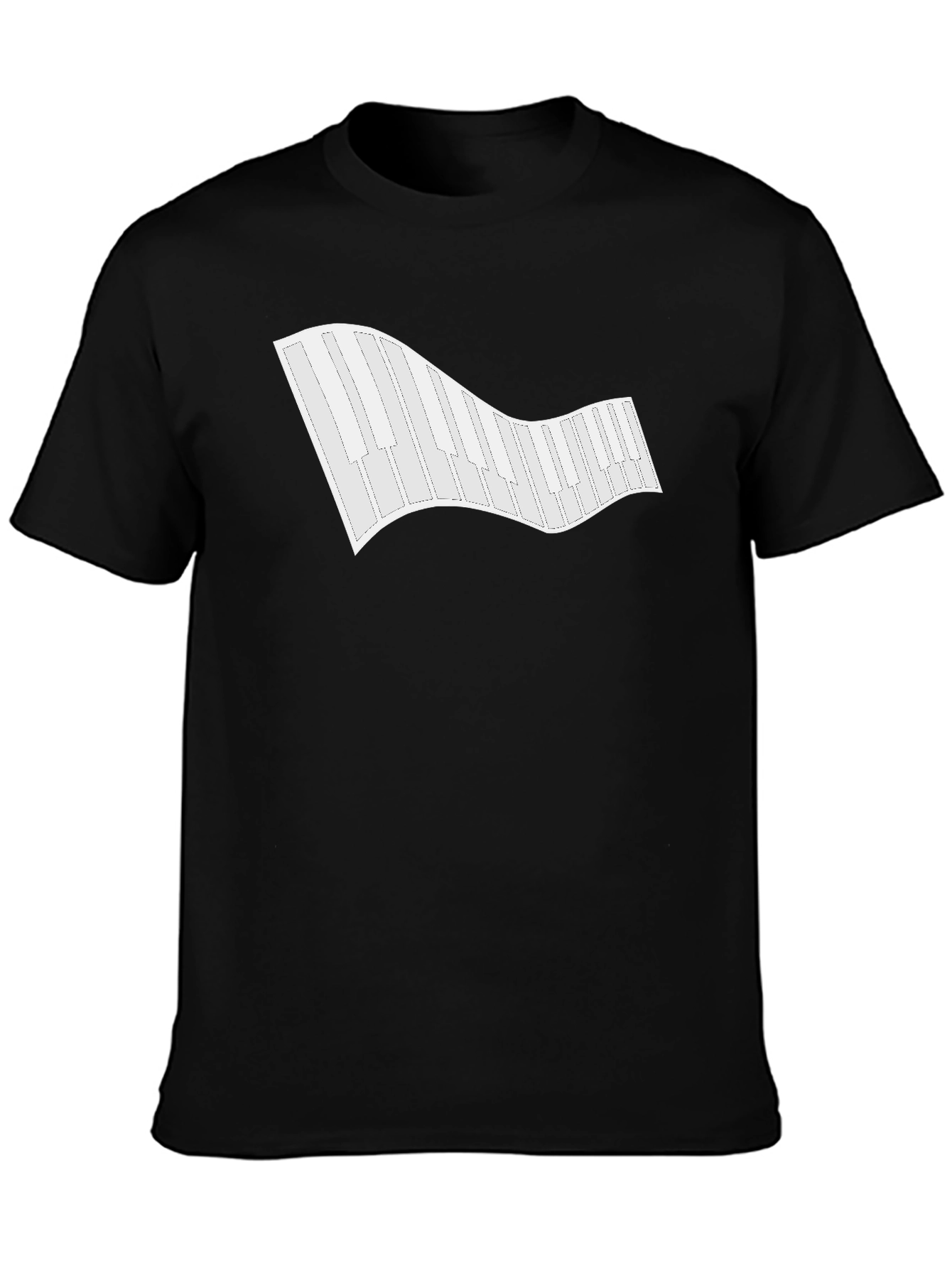 Piano Keys Graphic Tee - Classic Black T-Shirt