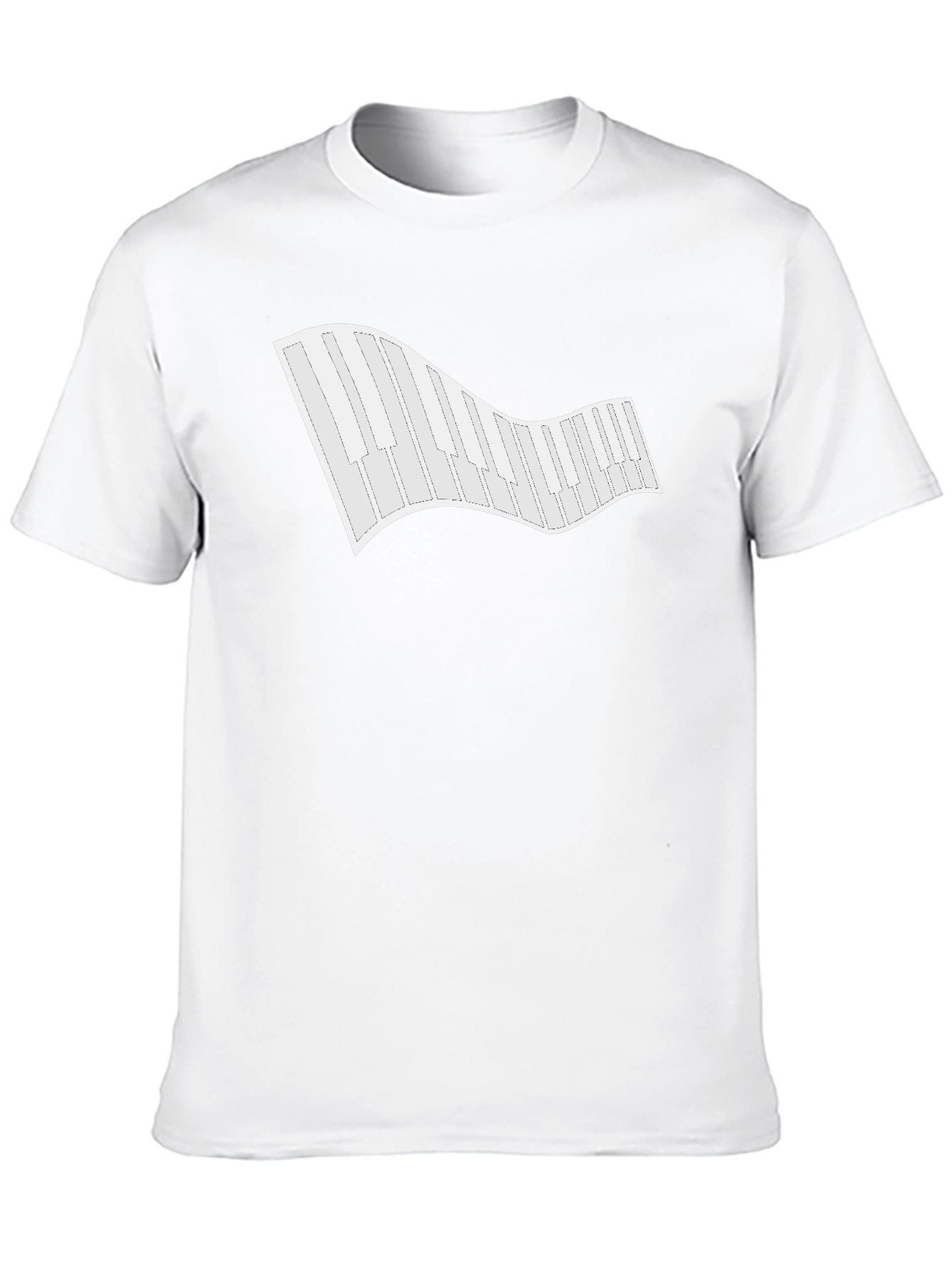 Piano Keys Graphic Tee - Classic Black T-Shirt