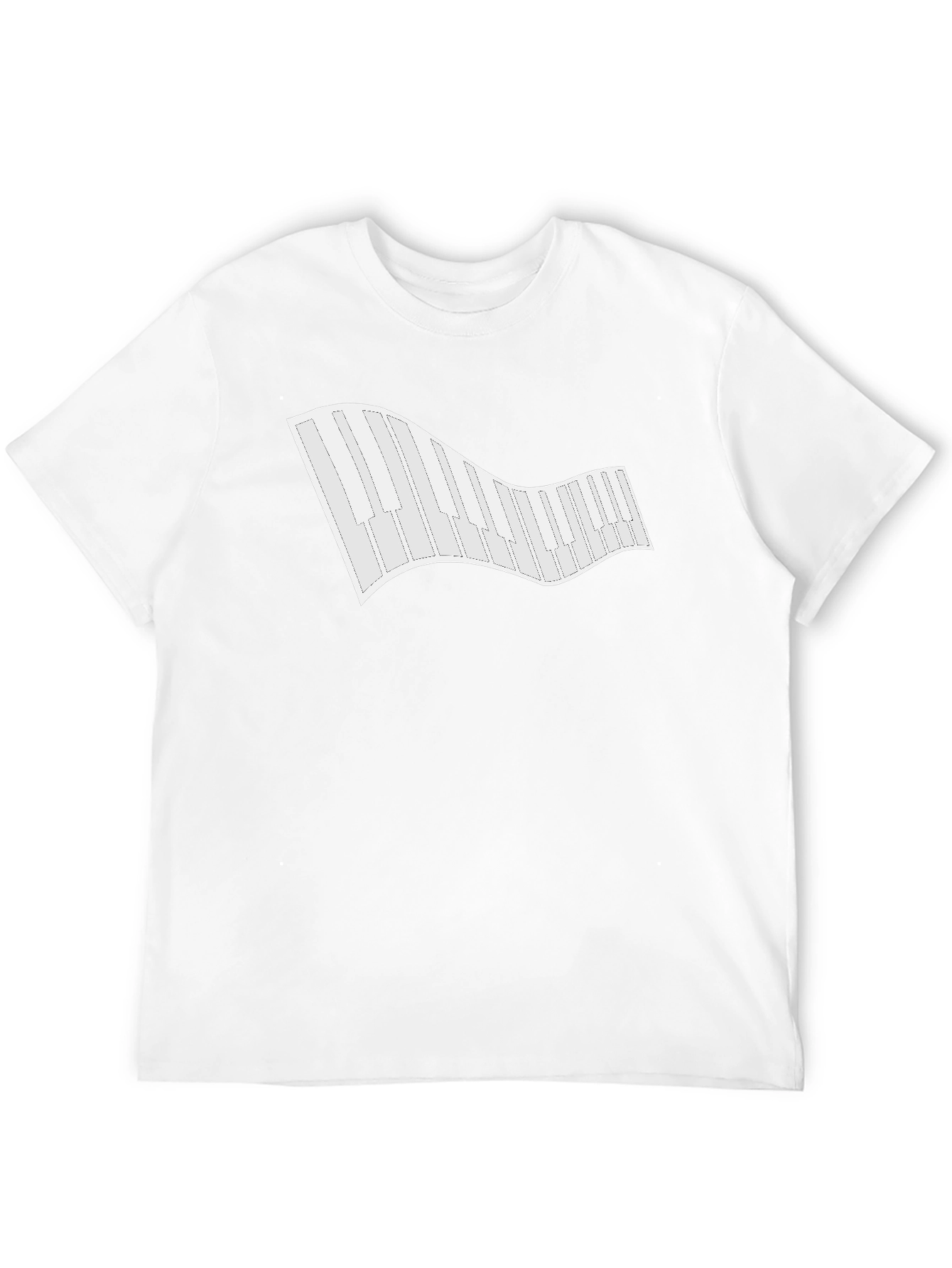 Piano Keys Graphic Tee - Classic Black T-Shirt