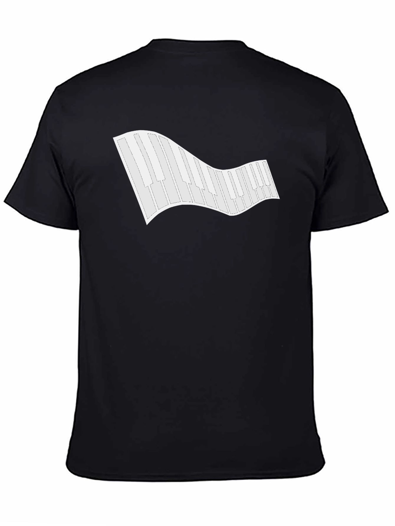 Piano Keys Graphic Tee - Classic Black T-Shirt