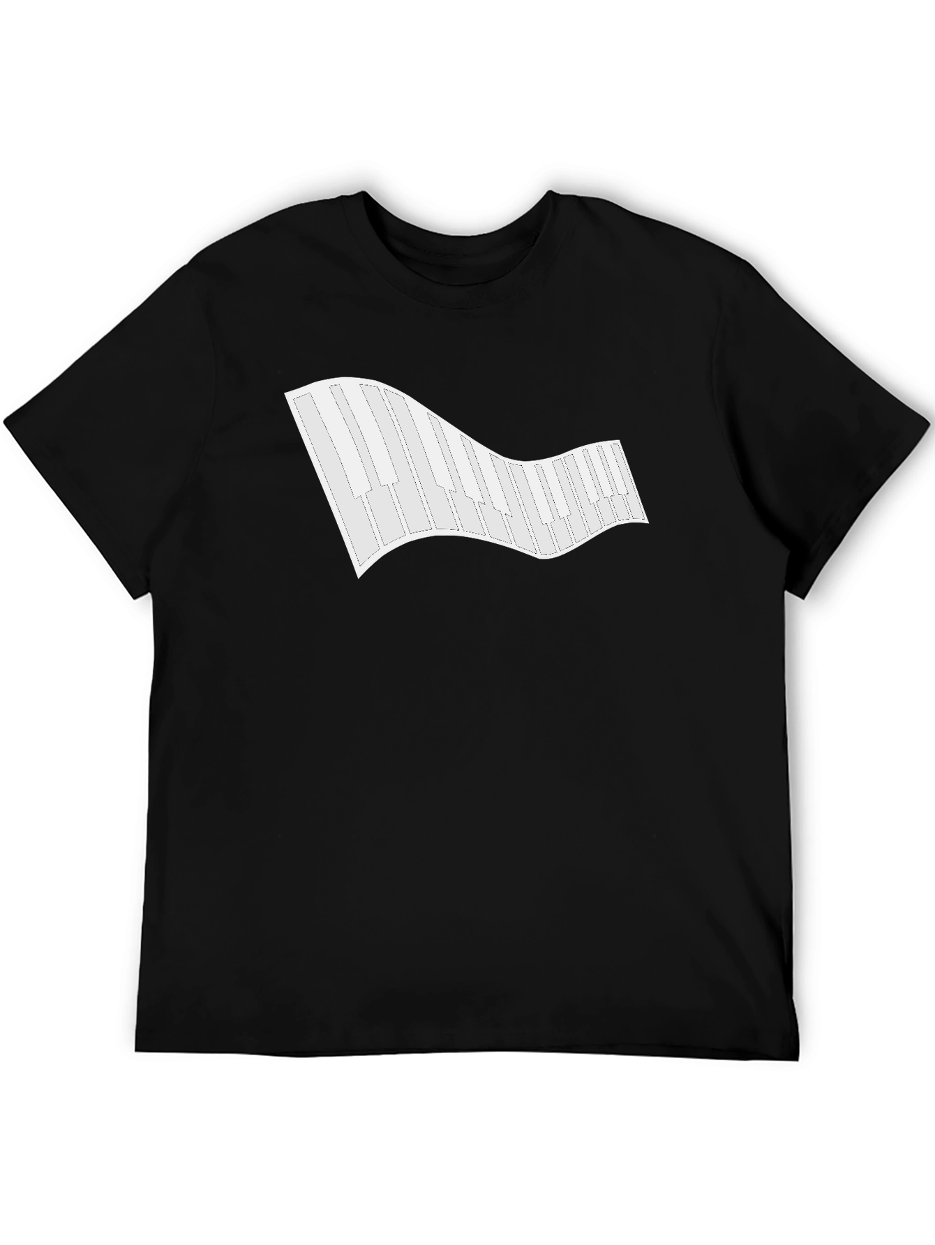 Piano Keys Graphic Tee - Classic Black T-Shirt