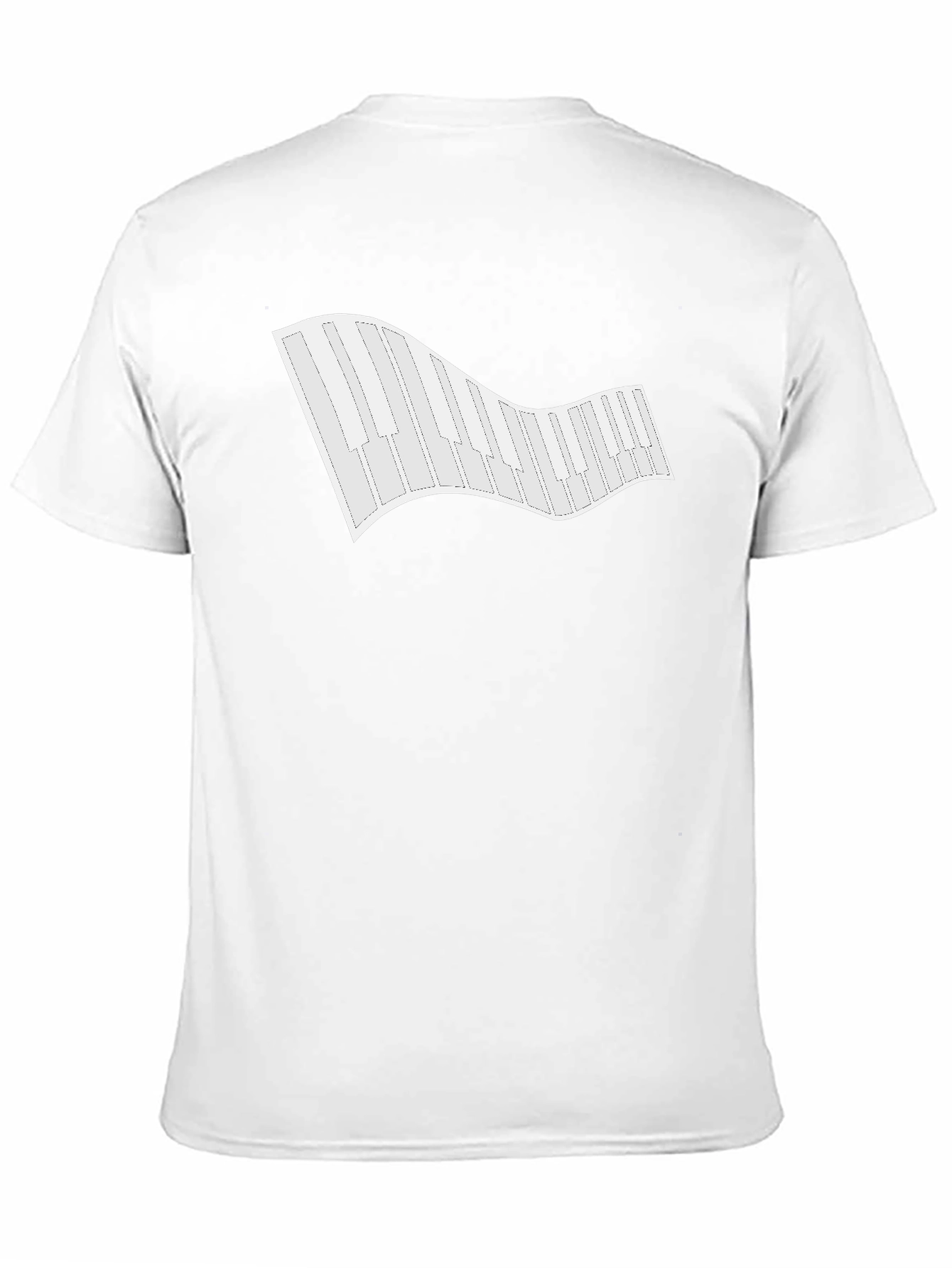 Piano Keys Graphic Tee - Classic Black T-Shirt