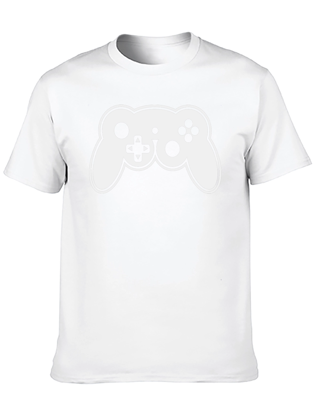 Gamer T-Shirt - Black with White Controller Graphic