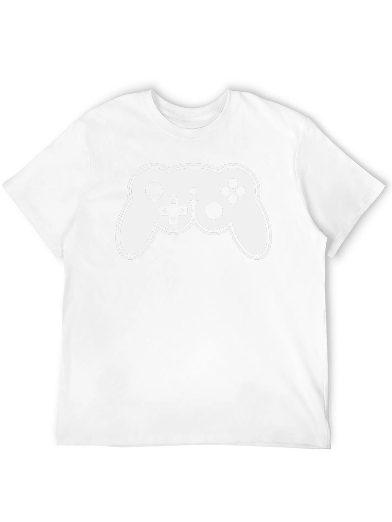 Gamer T-Shirt - Black with White Controller Graphic