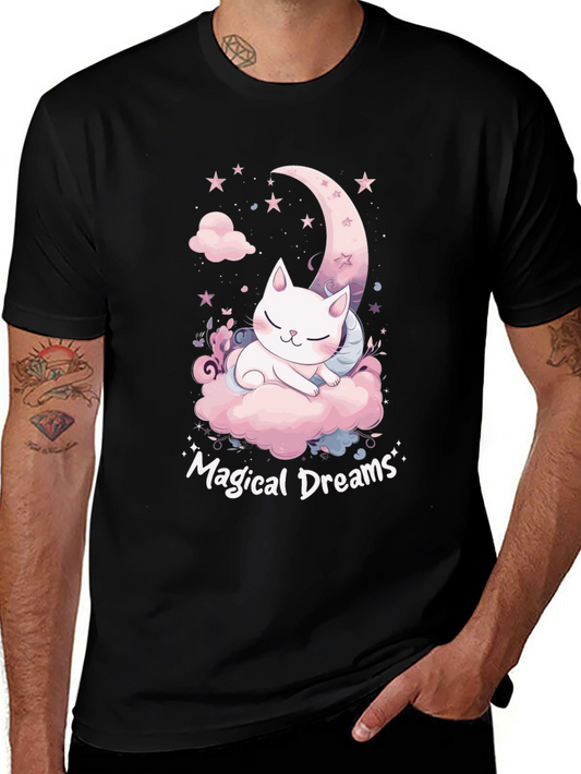 Magical Dreams Cat Graphic T-Shirt