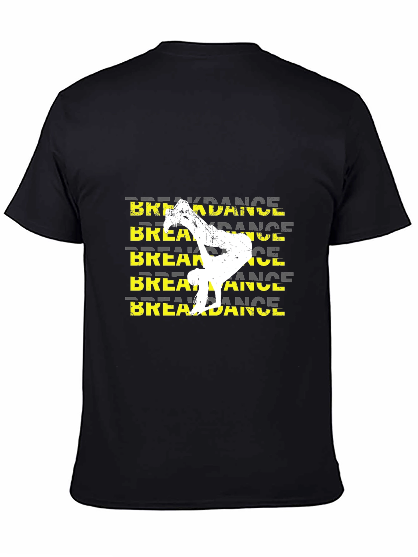 Breakdance Graphic Tee - Black Casual T-Shirt