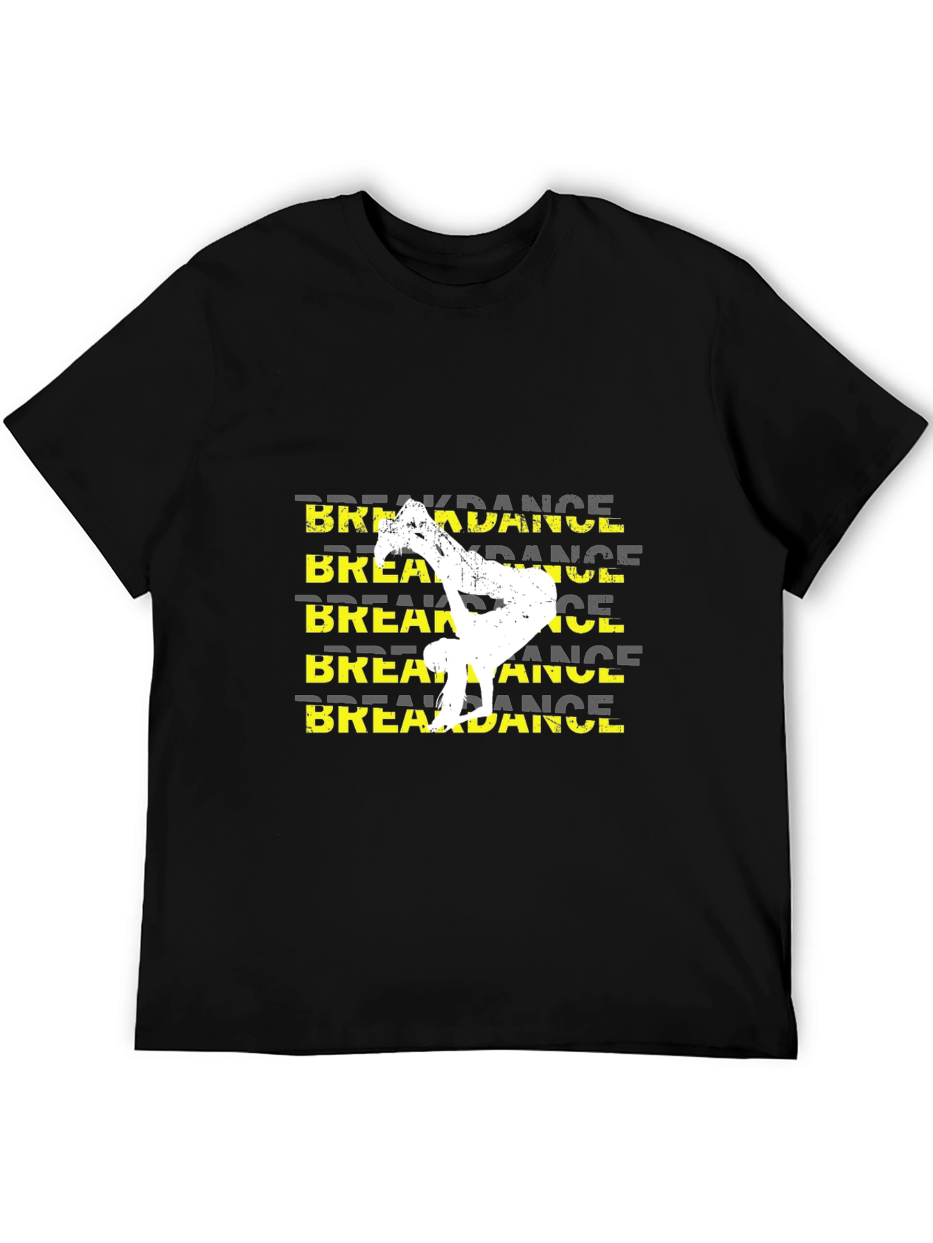 Breakdance Graphic Tee - Black Casual T-Shirt