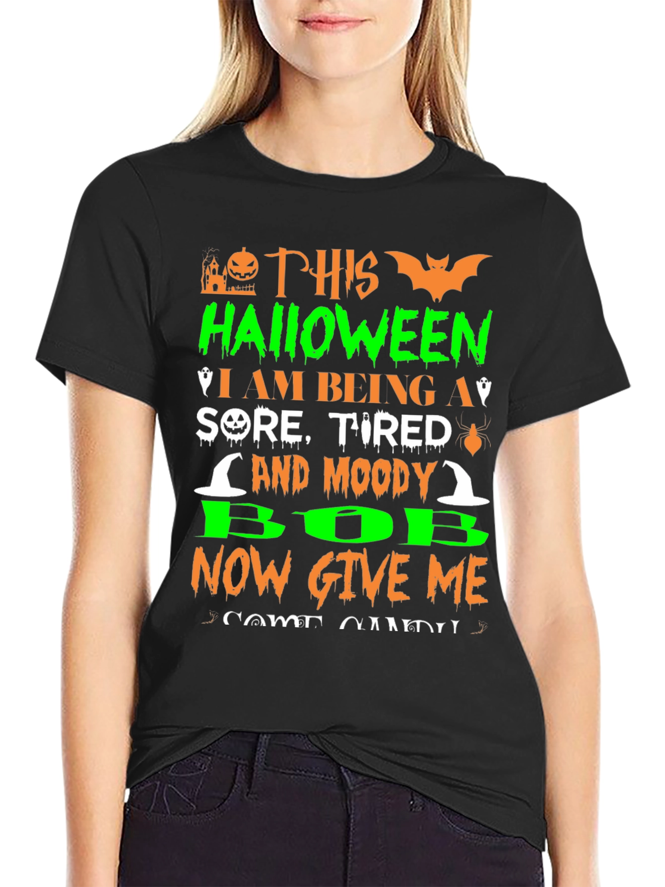 Halloween Sore Tired Moody Bob T-Shirt