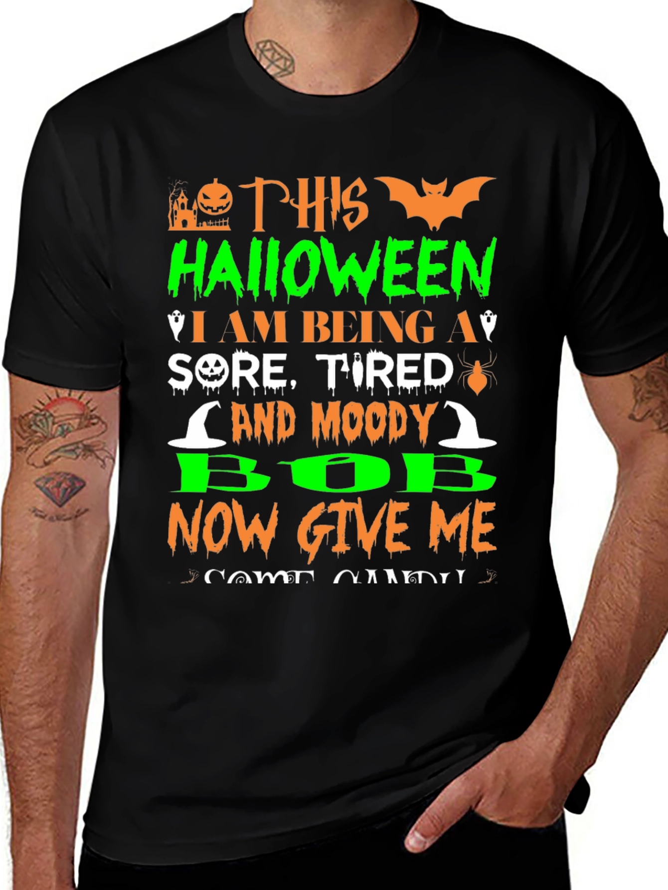 Halloween Sore Tired Moody Bob T-Shirt