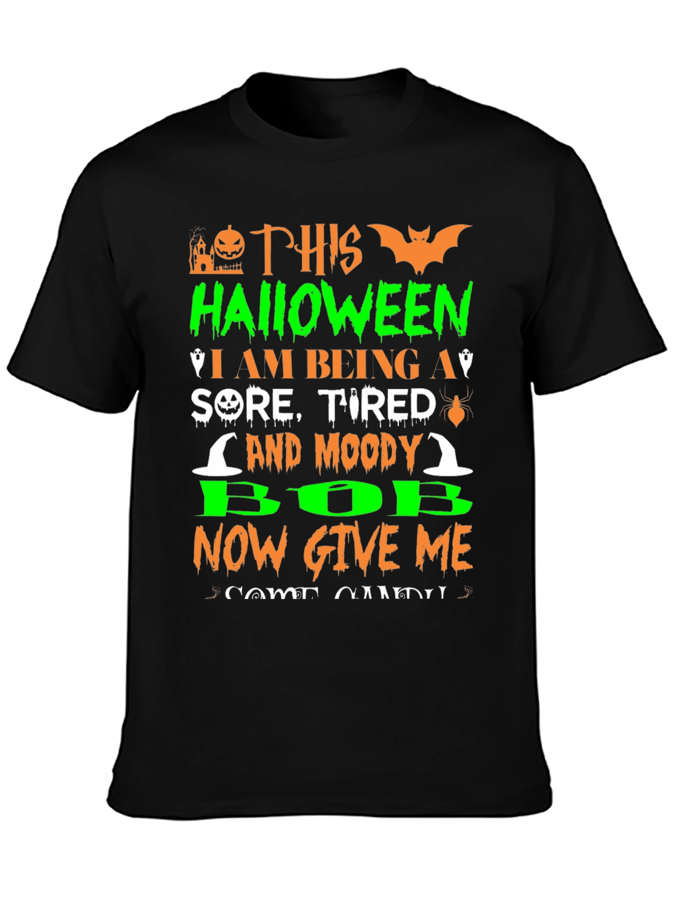 Halloween Sore Tired Moody Bob T-Shirt
