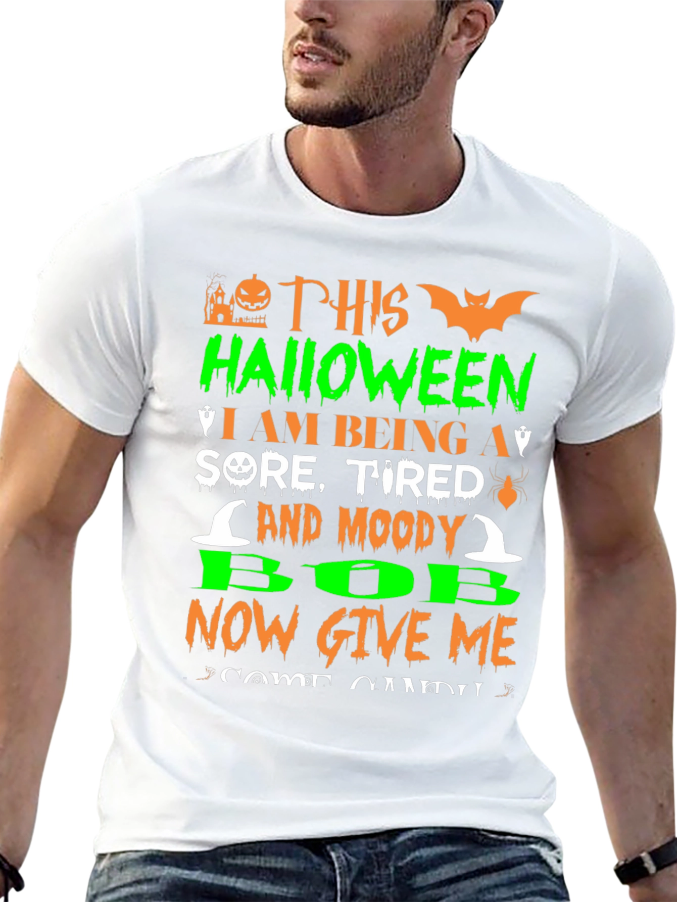 Halloween Sore Tired Moody Bob T-Shirt