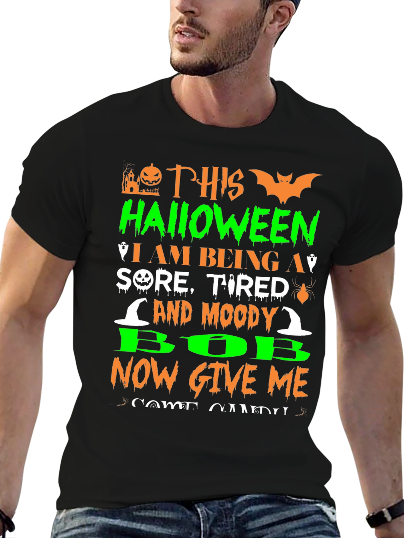 Halloween Sore Tired Moody Bob T-Shirt