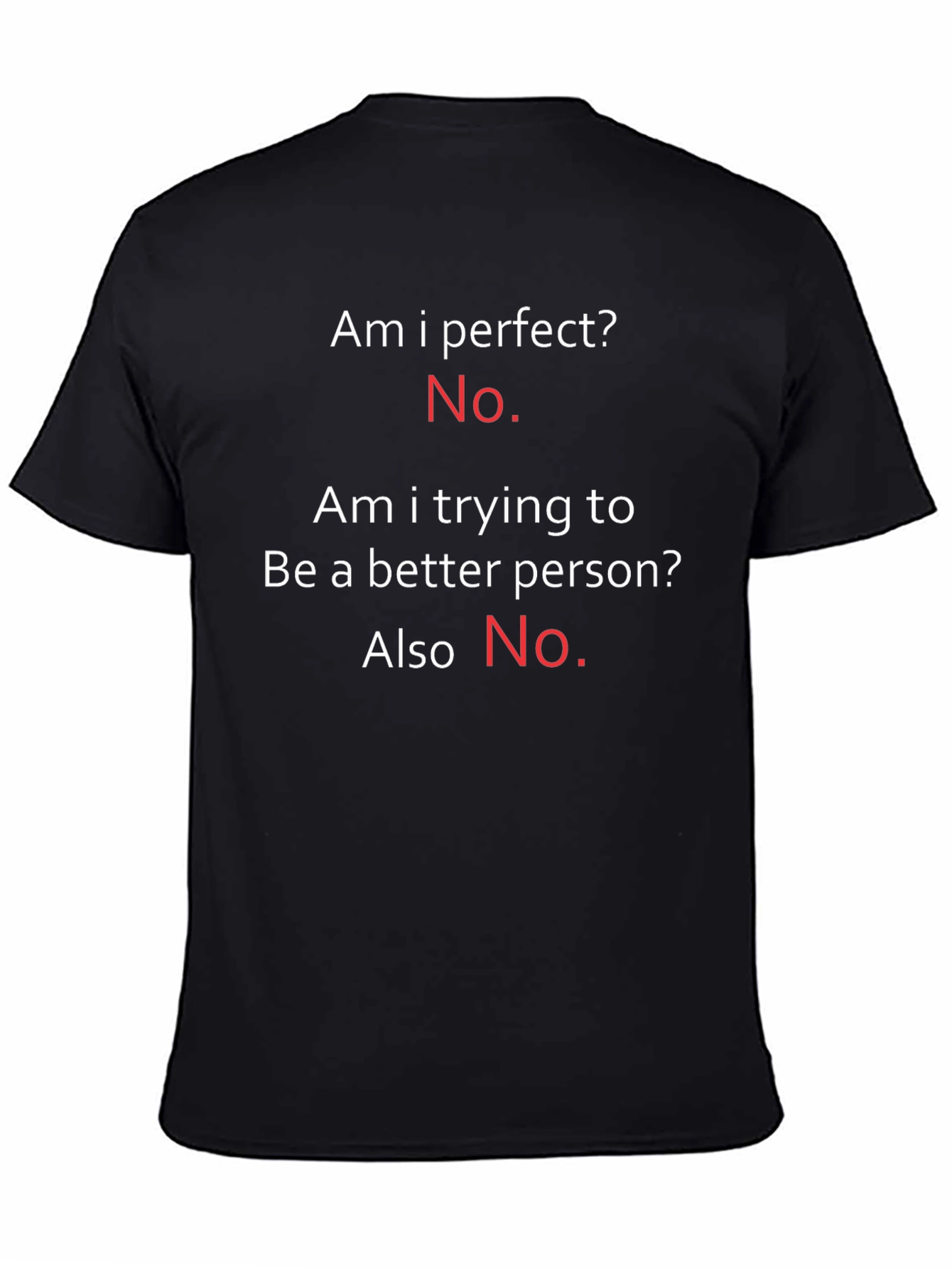 Funny Sarcastic T-Shirt - Perfect? No!