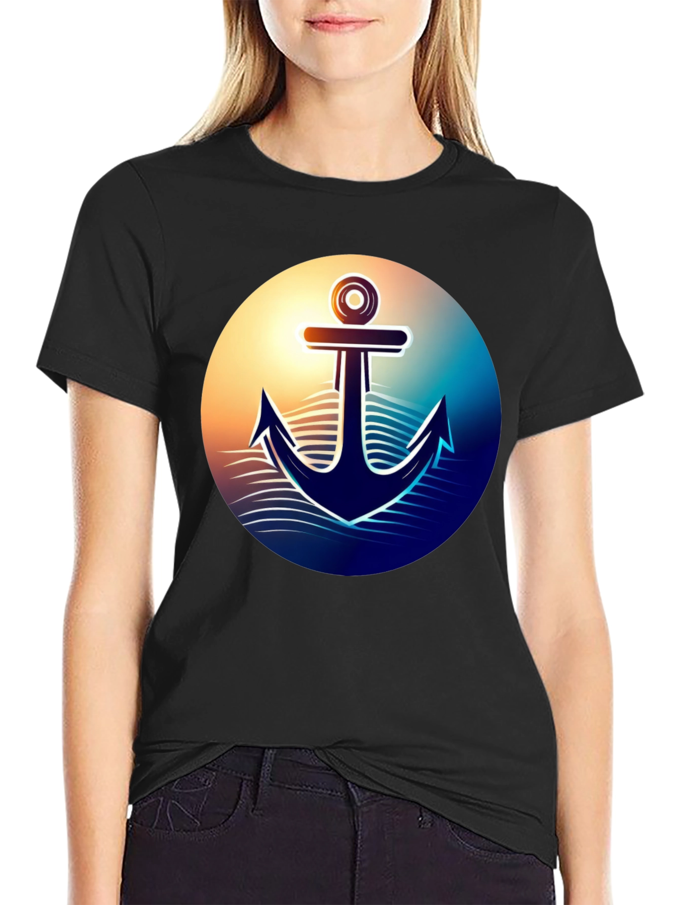 Nautical Anchor Graphic T-Shirt