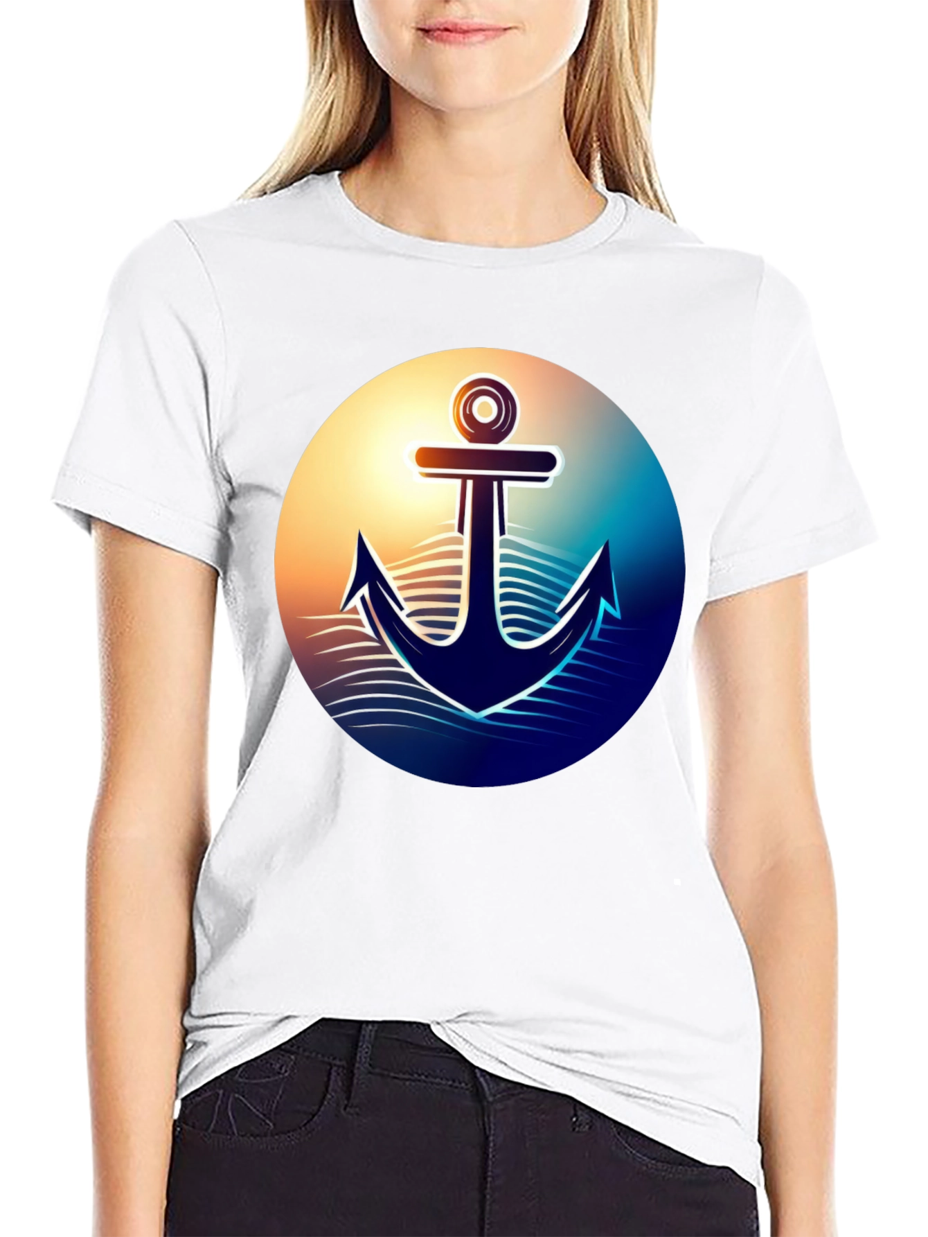 Nautical Anchor Graphic T-Shirt