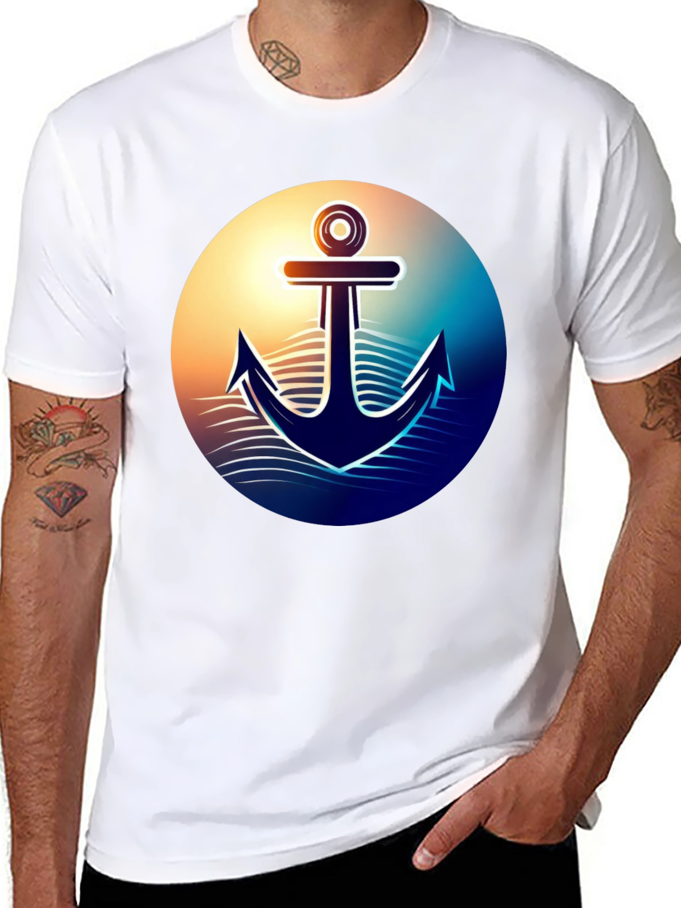 Nautical Anchor Graphic T-Shirt