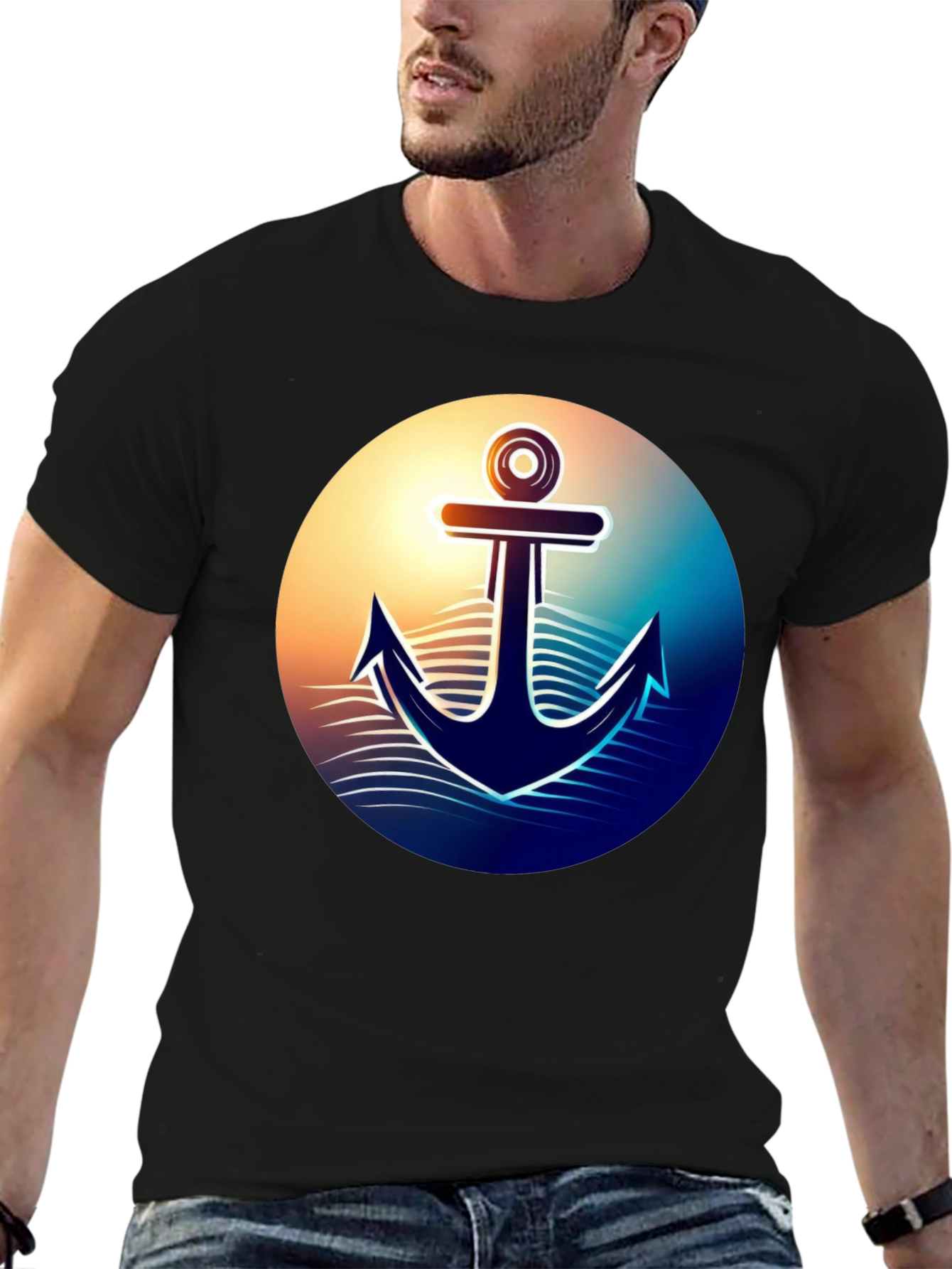 Nautical Anchor Graphic T-Shirt
