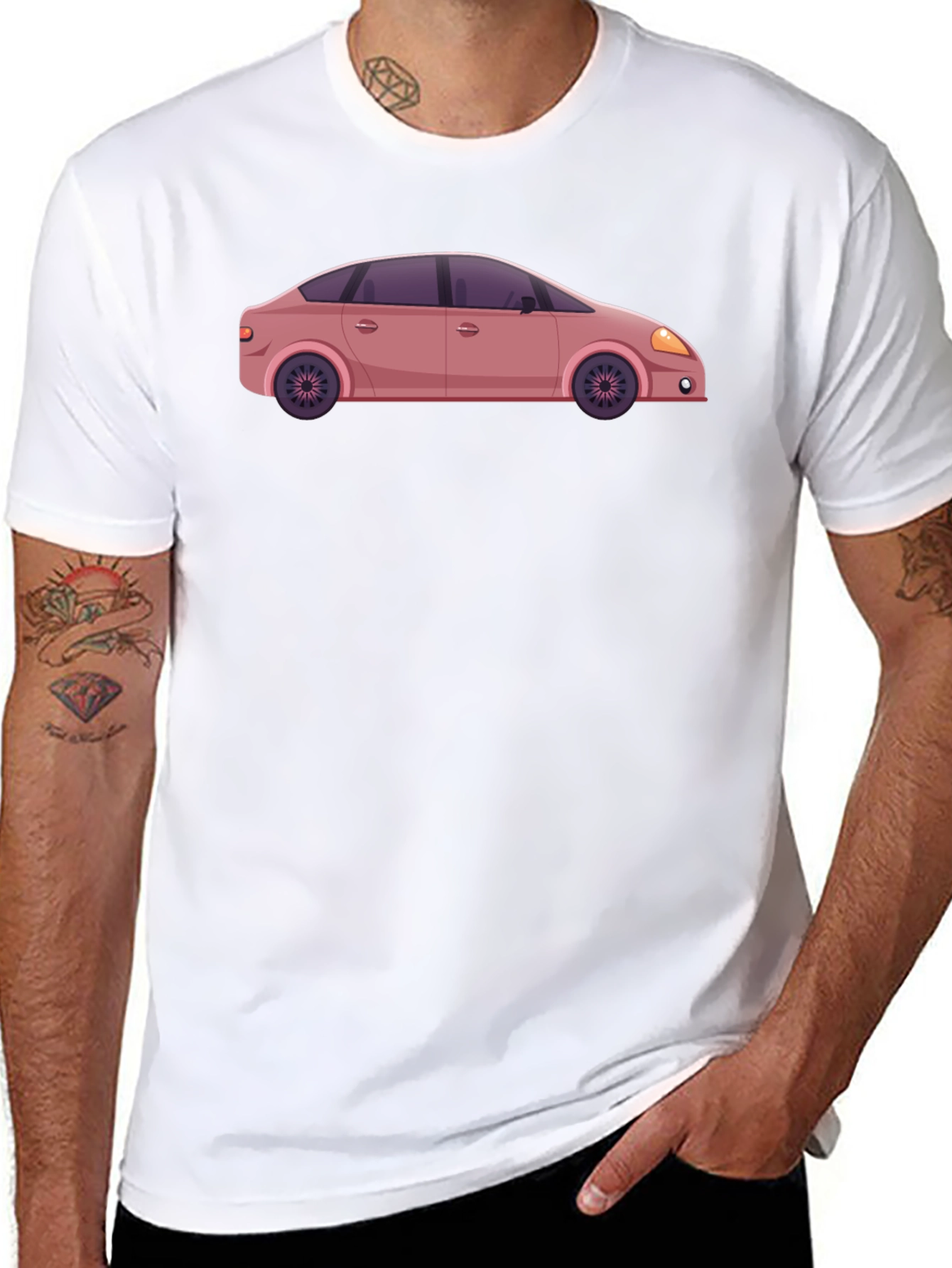 Car Graphic Tee - Unique Design
