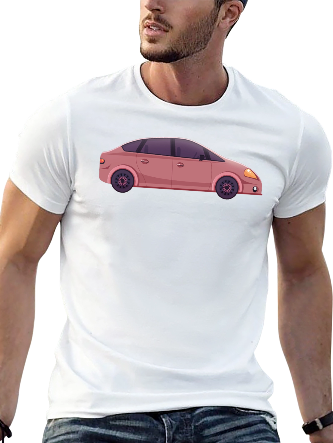 Car Graphic Tee - Unique Design