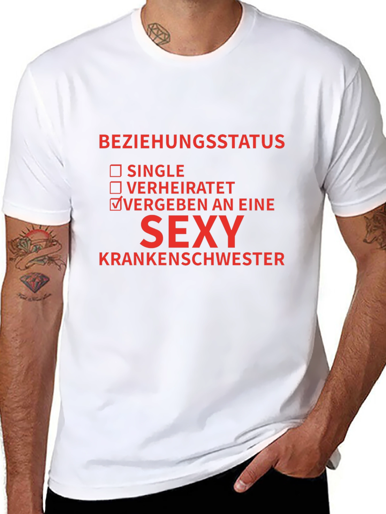 Sexy Nurse T-Shirt - Beziehungstatus: VERGEBEN