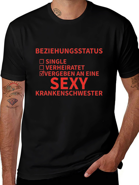 Sexy Nurse T-Shirt - Beziehungstatus: VERGEBEN