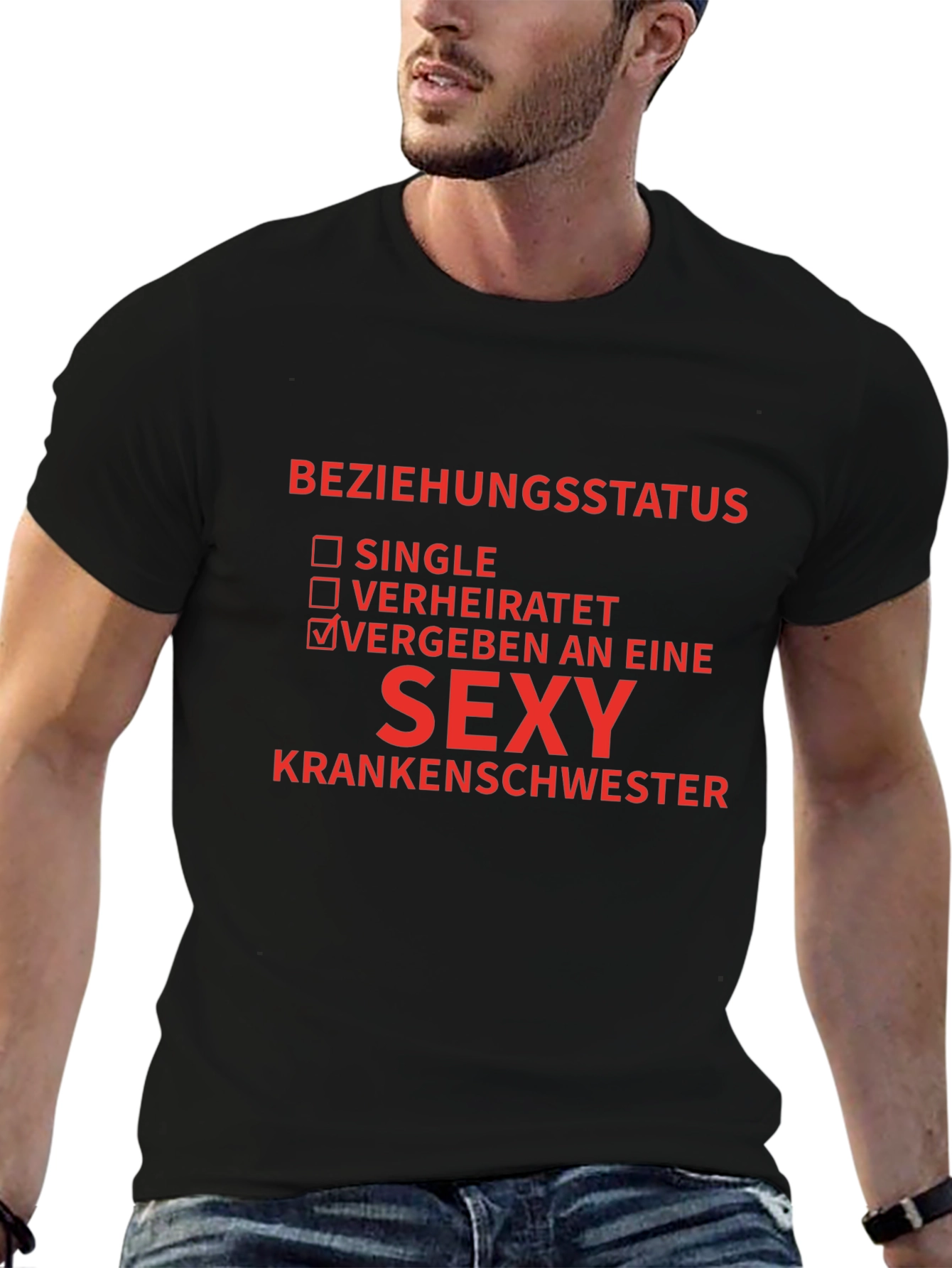Sexy Nurse T-Shirt - Beziehungstatus: VERGEBEN