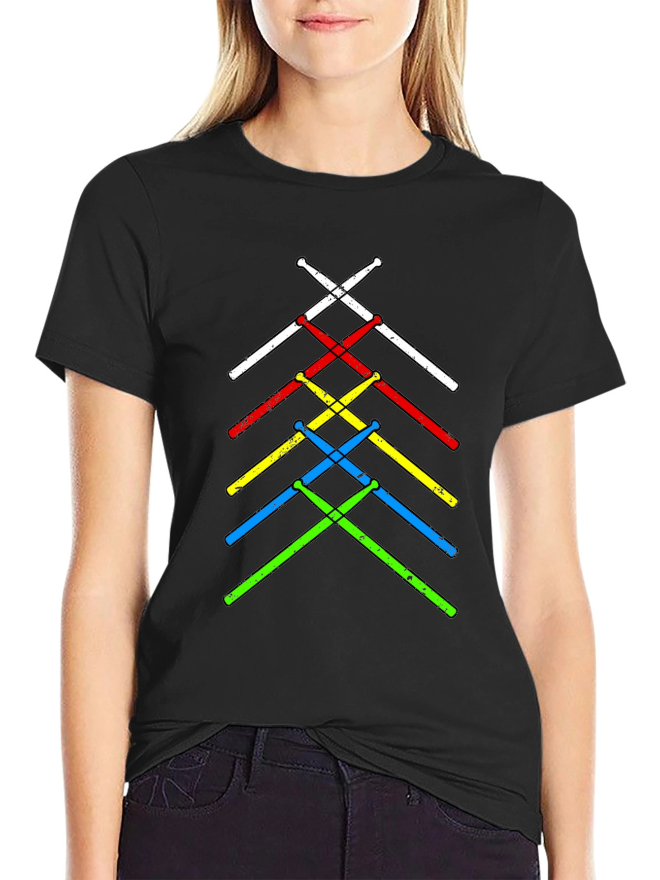 Drumsticks Graphic Tee - Music Lovers T-Shirt
