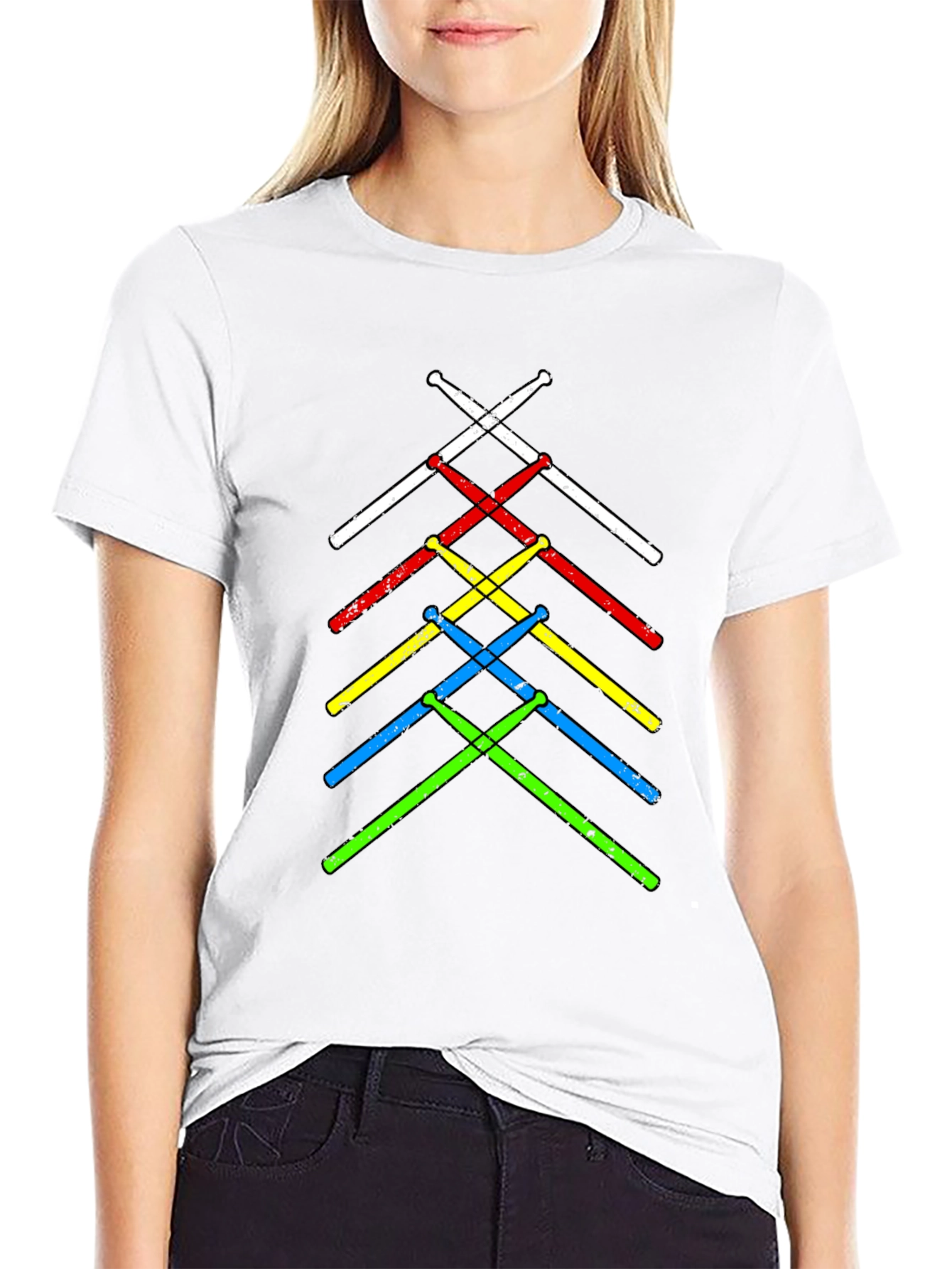 Drumsticks Graphic Tee - Music Lovers T-Shirt