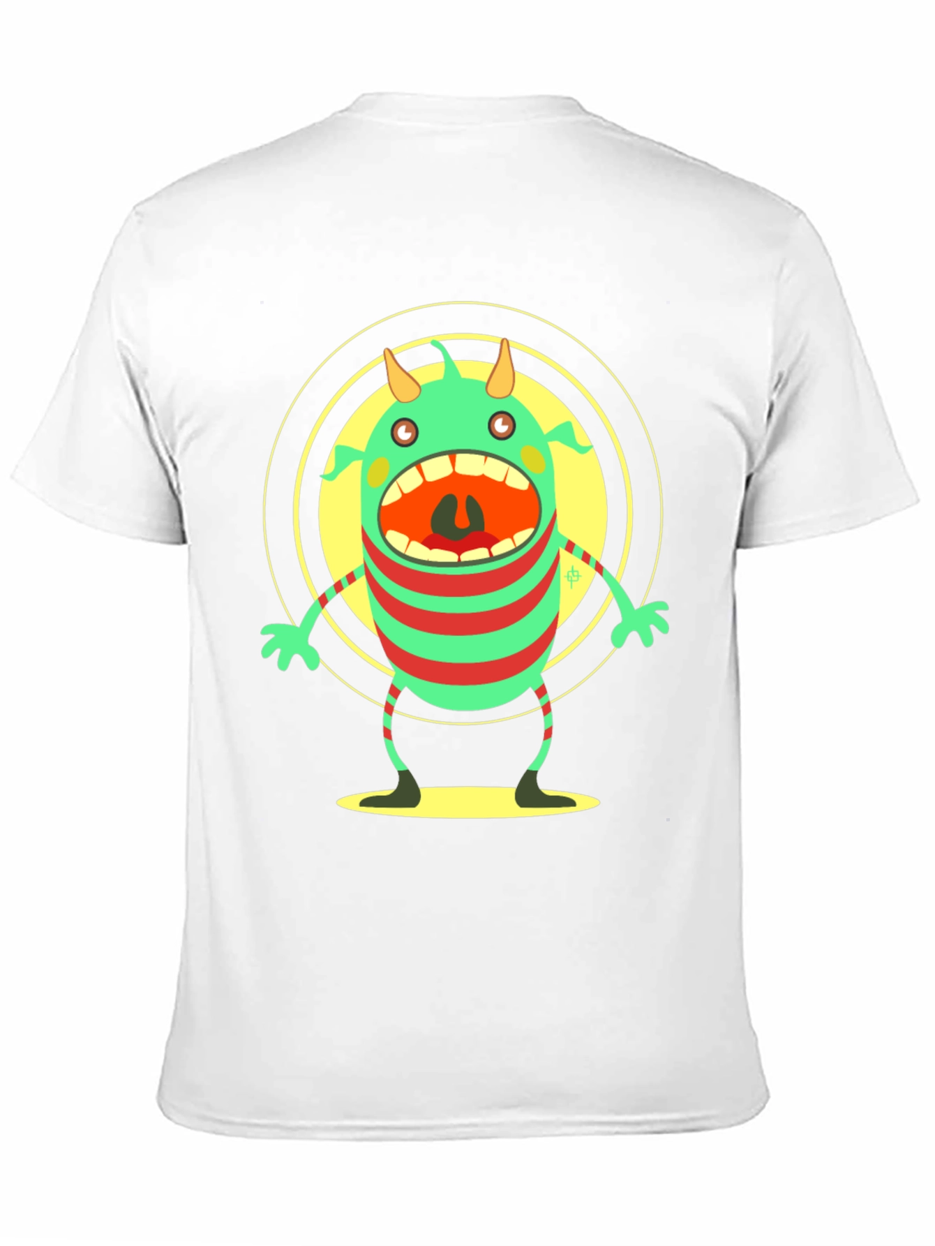 Monster Graphic Black T-Shirt - Fun Cartoon Tee