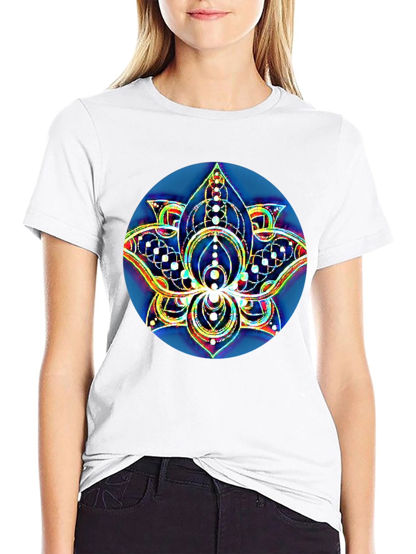 Lotus Flower Mandala Graphic Tee