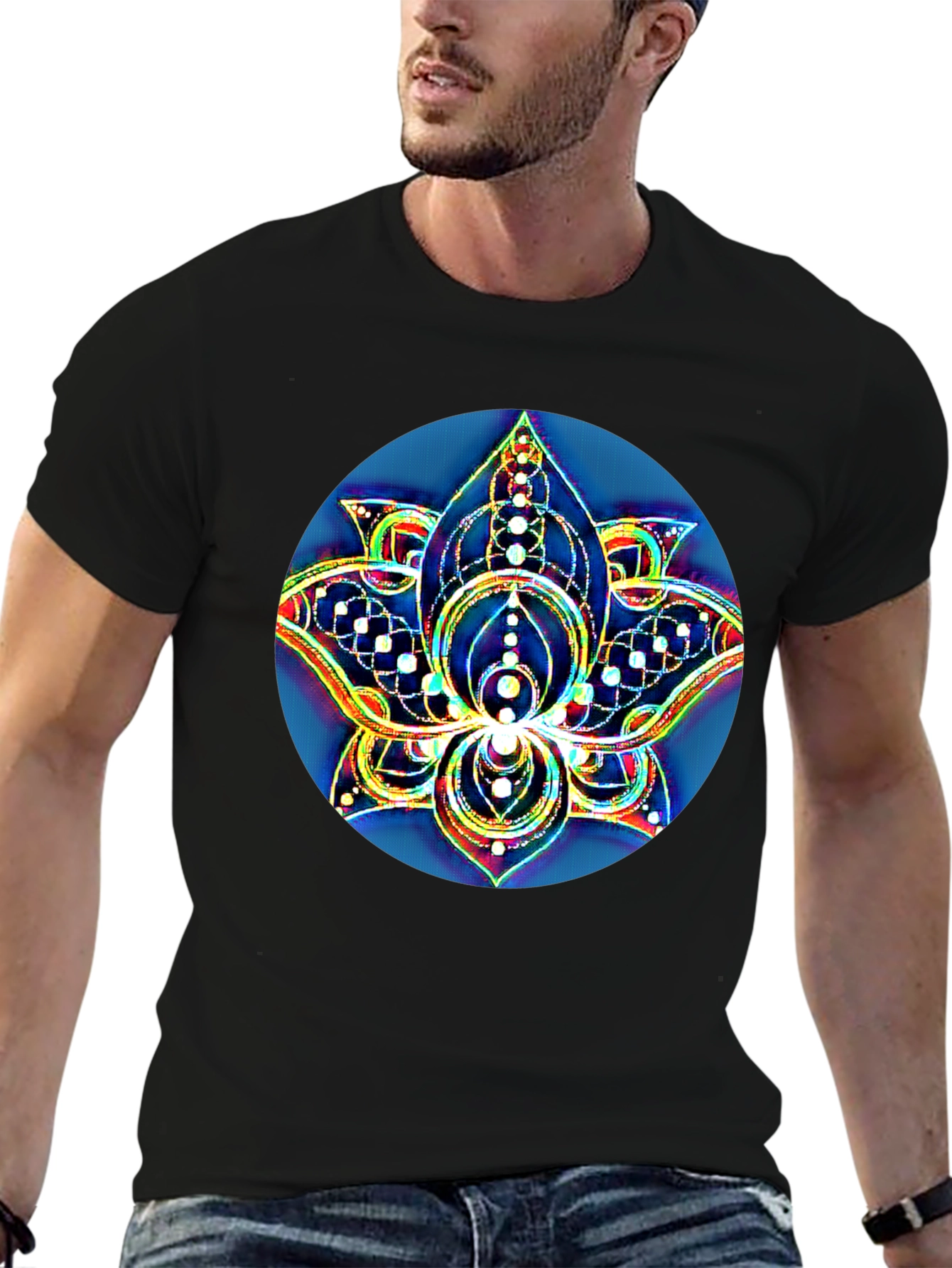 Lotus Flower Mandala Graphic Tee