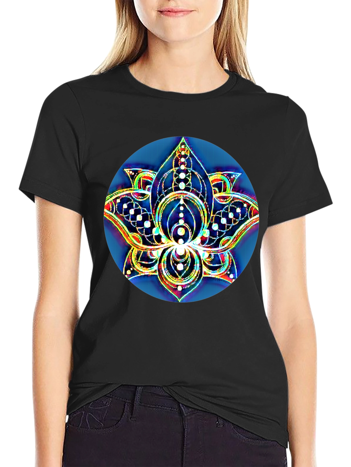 Lotus Flower Mandala Graphic Tee