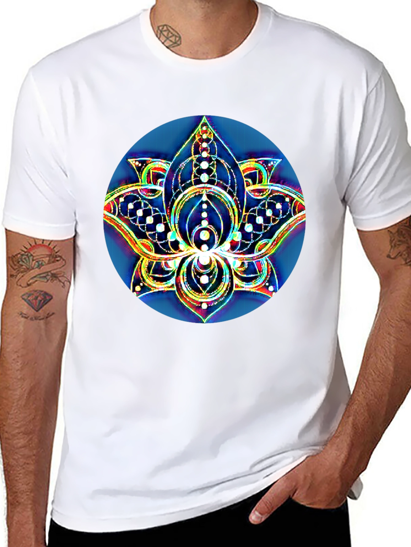 Lotus Flower Mandala Graphic Tee