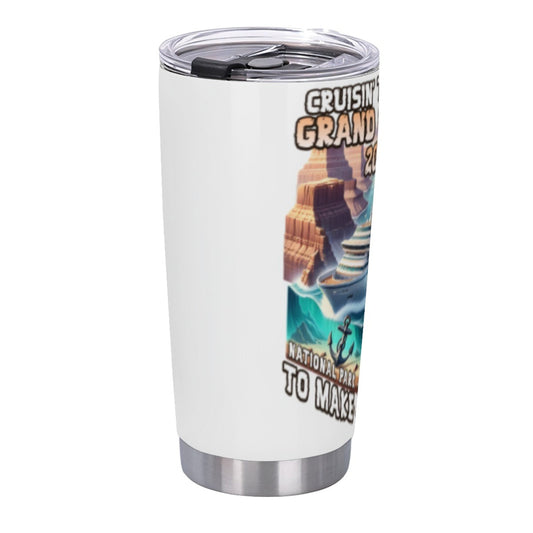 Picnic-Friendly Insulated Graphic Tumbler - Stainless Steel Reusable Cup