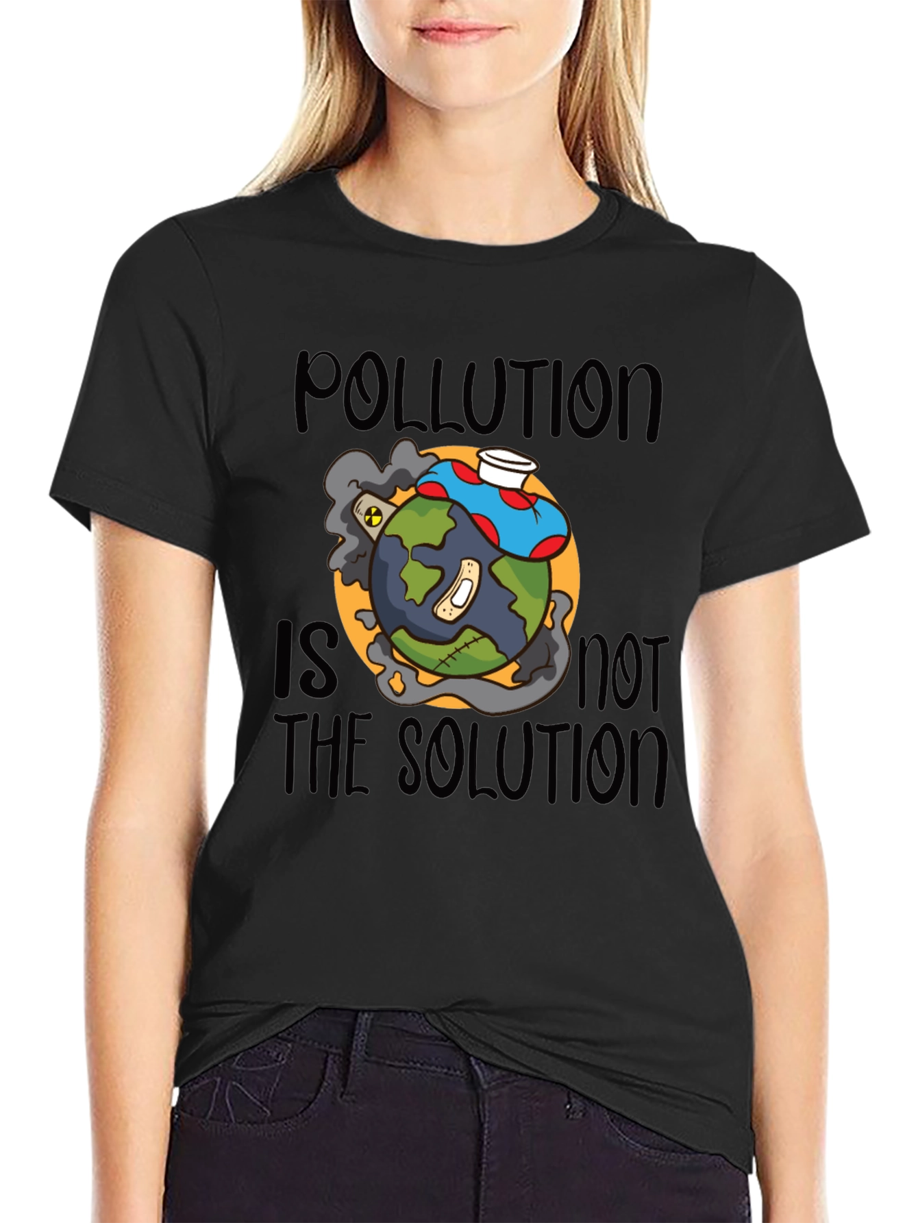 Pollution is Not the Solution Graphic Tee