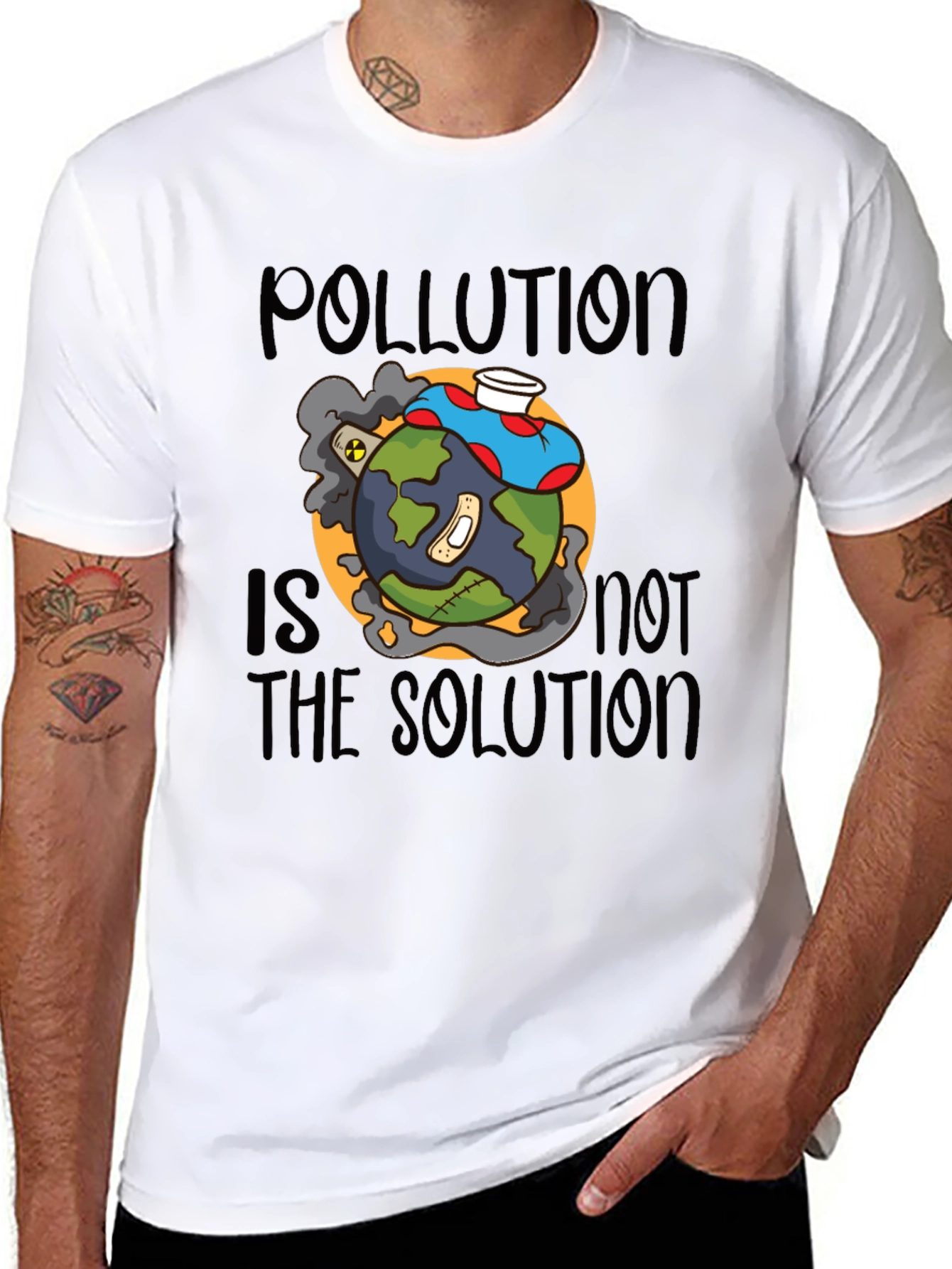 Pollution is Not the Solution Graphic Tee