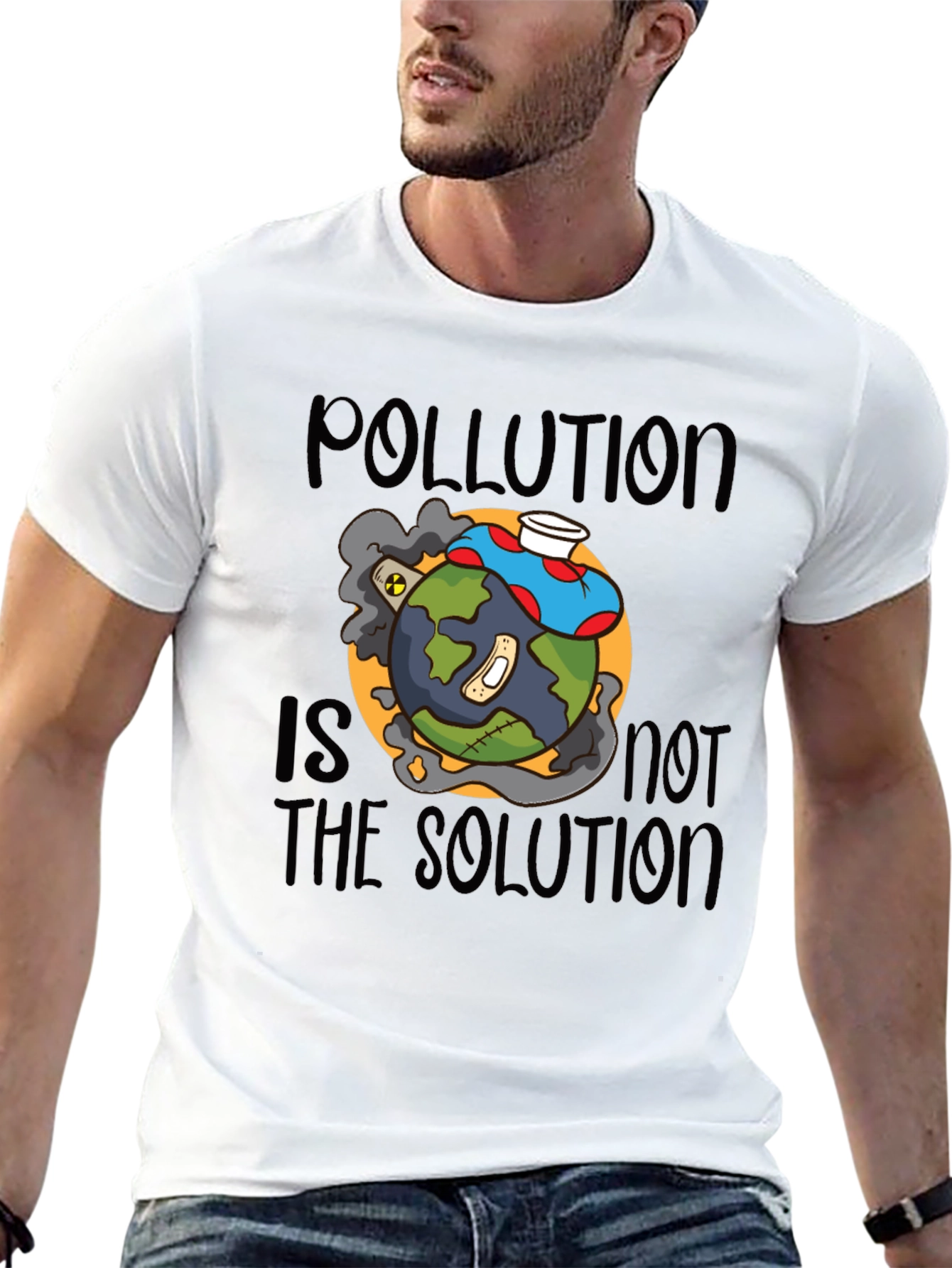Pollution is Not the Solution Graphic Tee